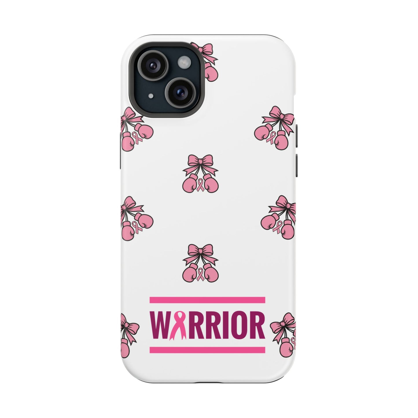 Warrior Bow Pink Magnetic Phone Case, Support Breast Cancer Awareness, Gift for Cancer Fighters for Iphone