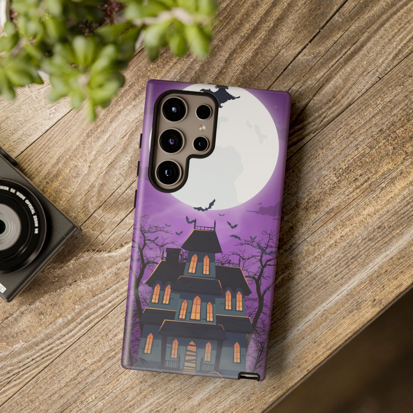 Halloween Haunted, Spooky House, Witchy Vibe Phone Case for Samsung