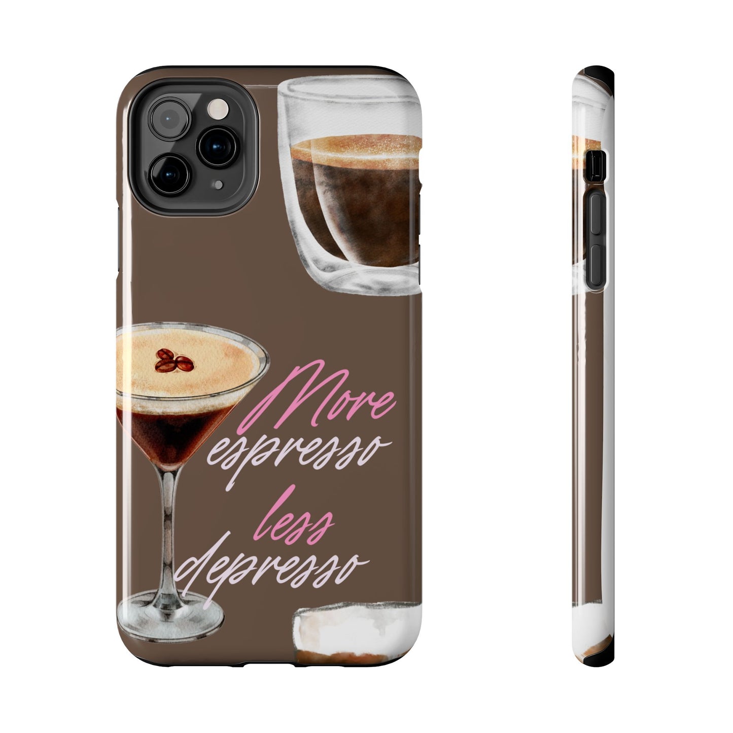 Stylish Coffee Phone Case, Espresso Lovers Gift, Cute Tough Case, Coffee Aesthetic, Phone Accessory for Baristas