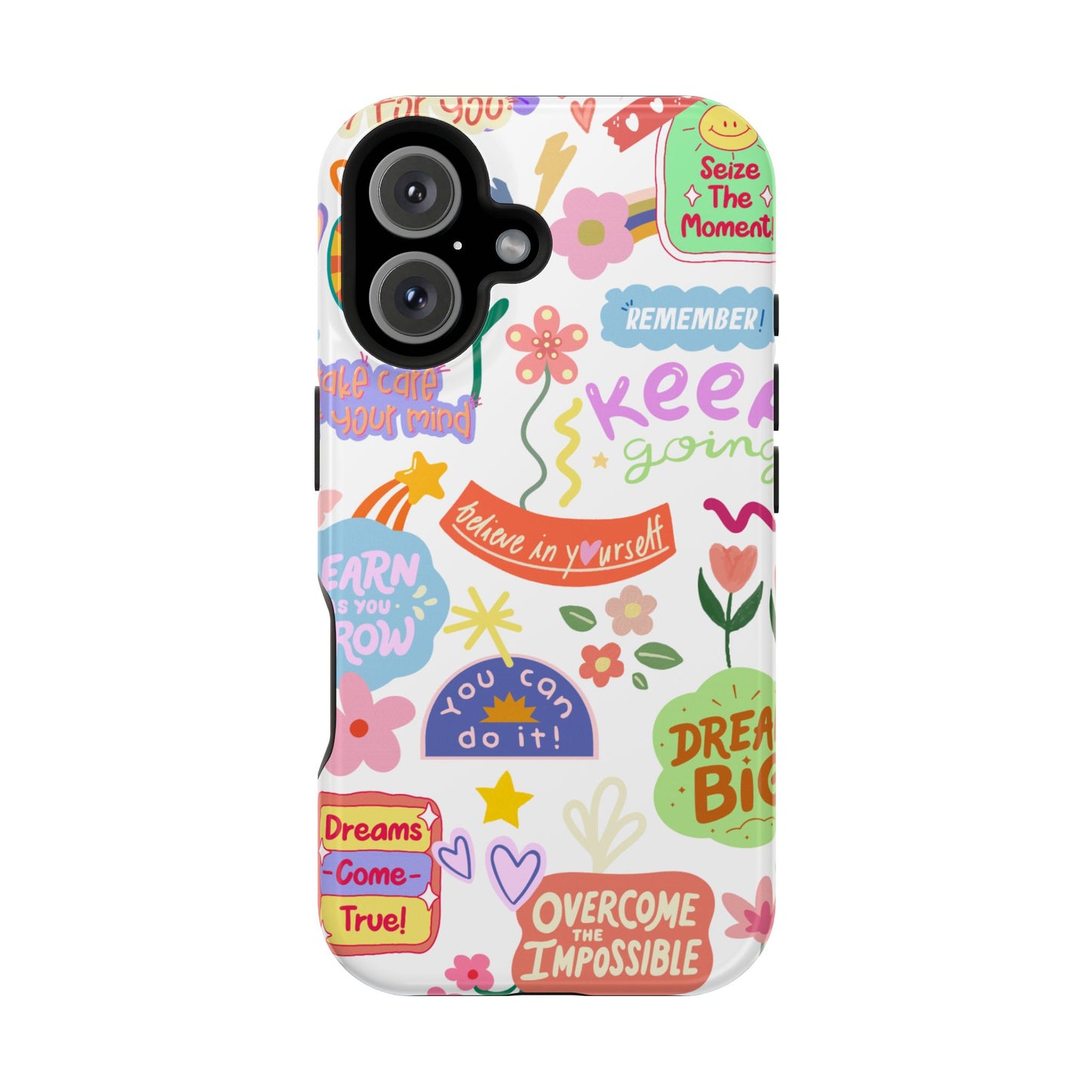 Inspirational, Motivational Phone Case, Cute Floral, Confidence Case, Gift for Her, Positive Vibes