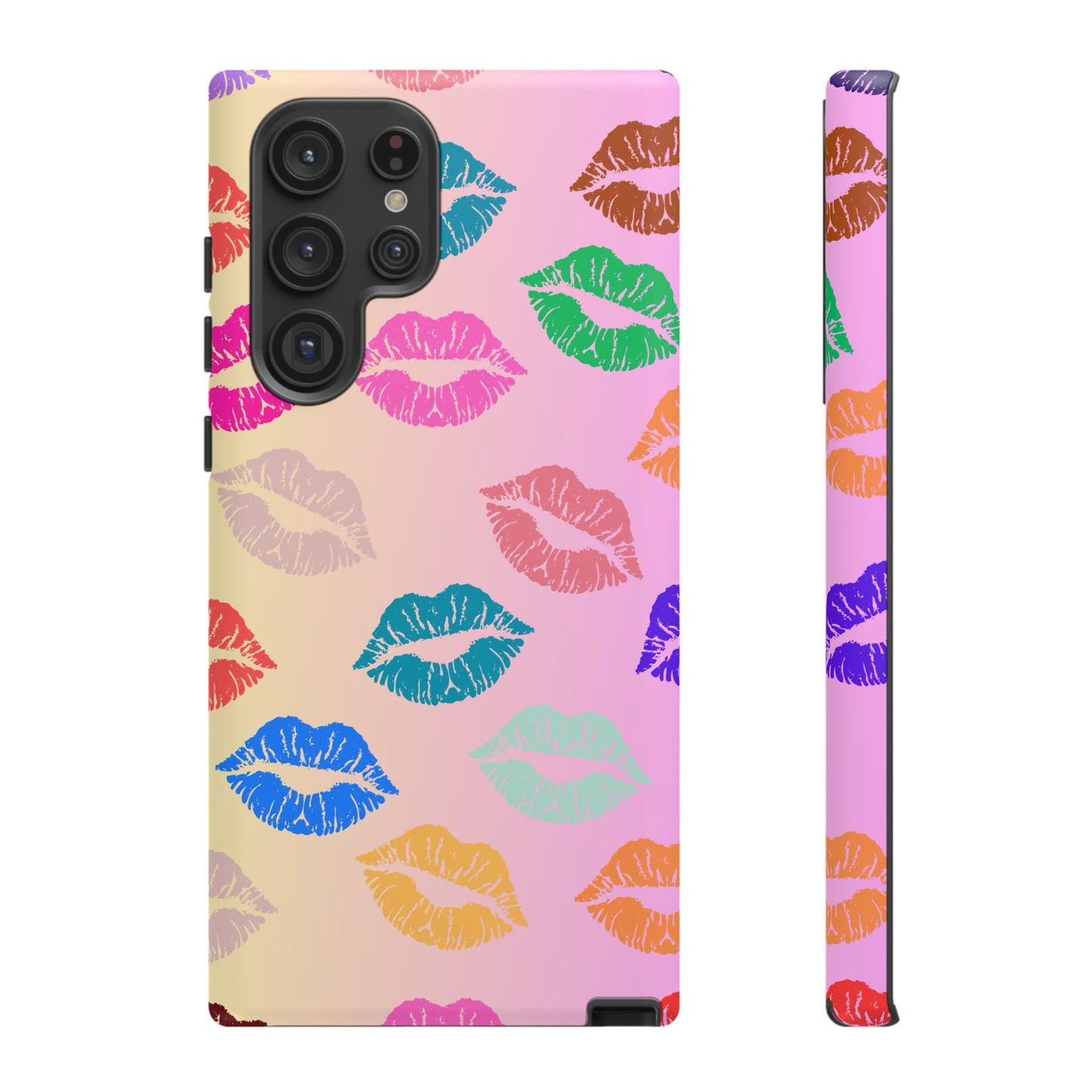 Kiss Print Tough Phone Cases Cute, Durable for Samsung