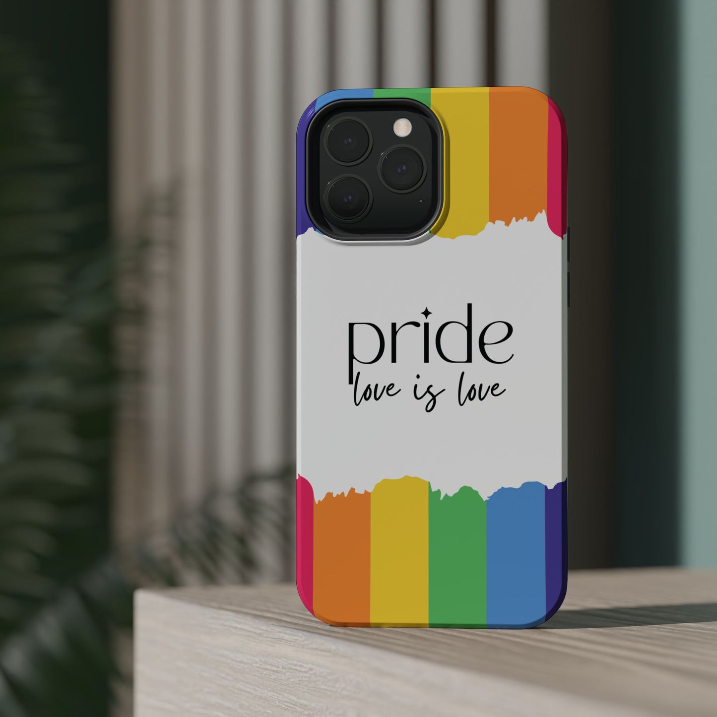 Pride - Love is Love, LGBTQ+, Rainbow Tough Phone Case