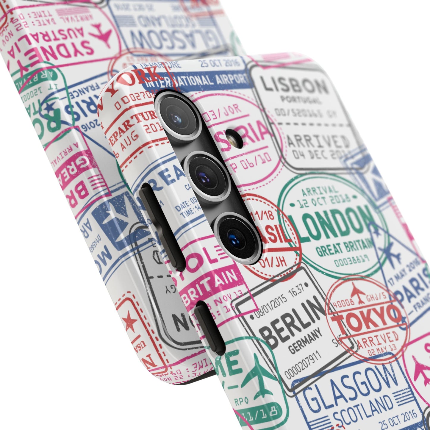 Travel-Inspired, Passport, Travelers, Adventure Stamp, Unique Phone Case