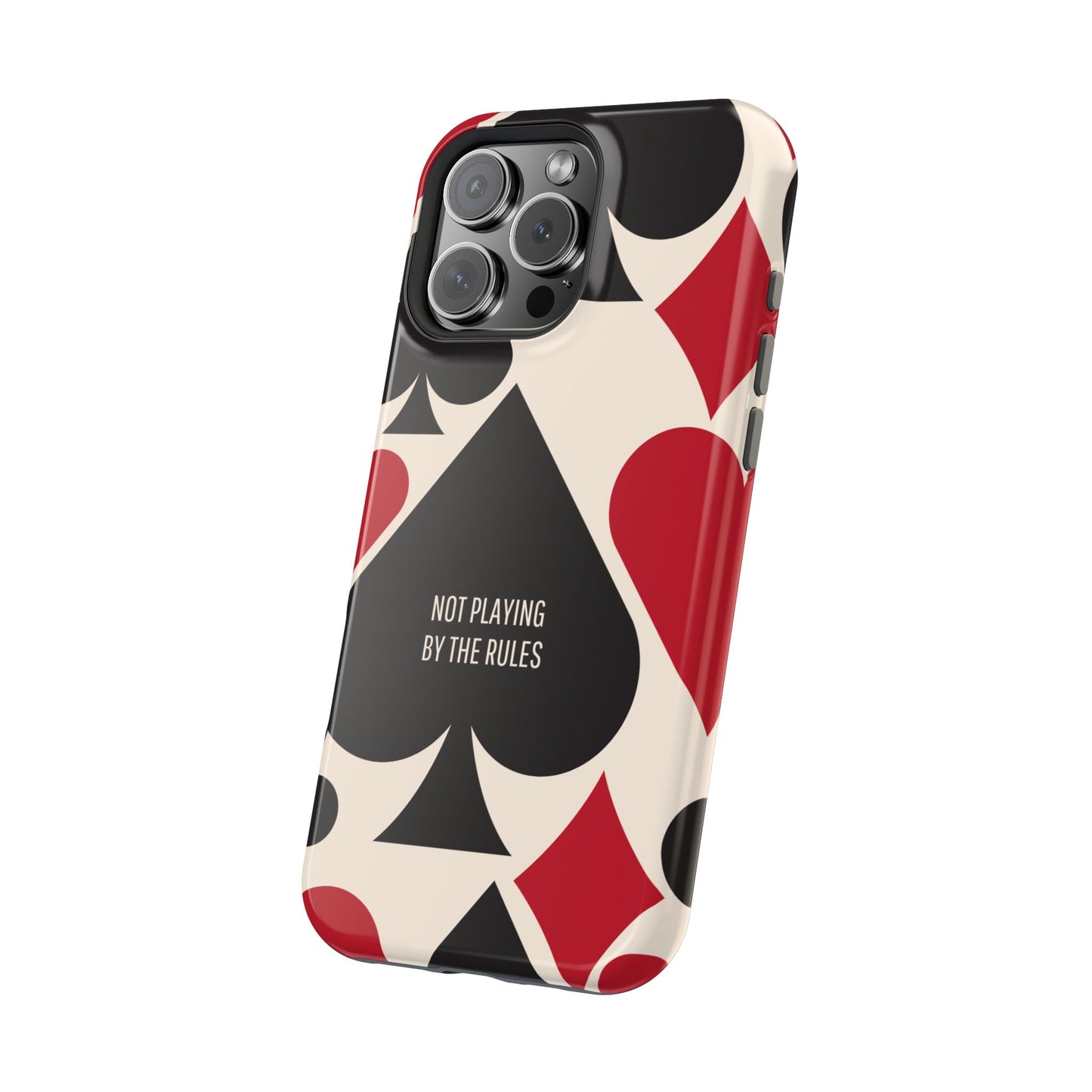 Bold Playing Card Tough Phone Case - Not Playing by the Rules for Iphone