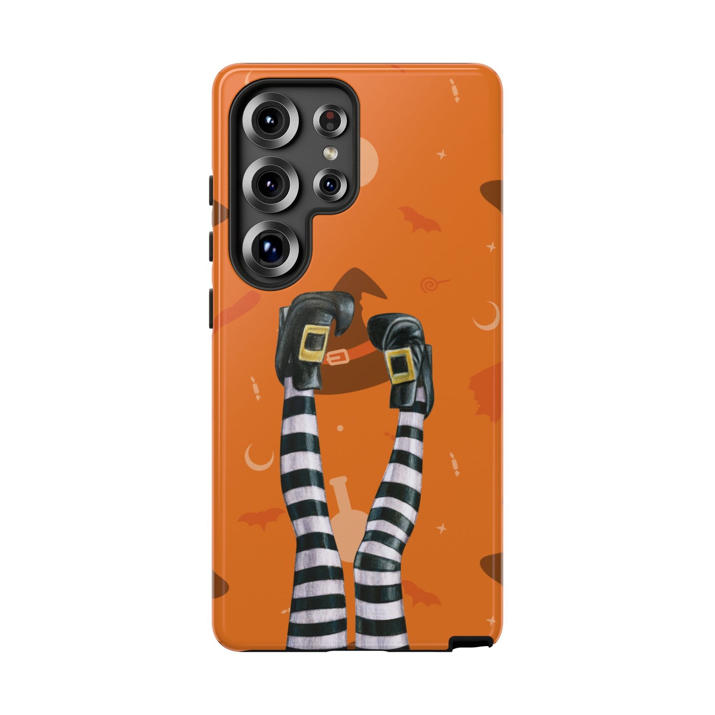 Halloween Phone Case, Spooky Design, Witch Legs for Samsung