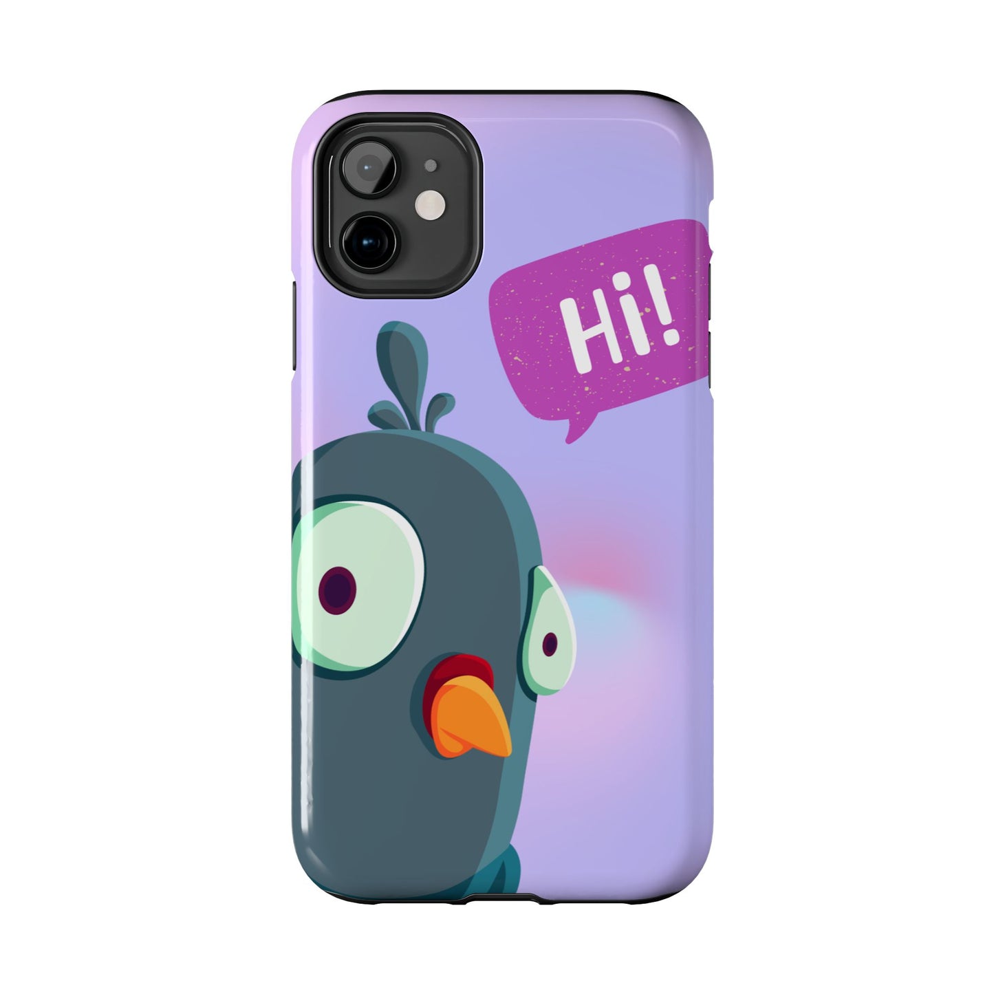 Colorful Cartoon Bird Tough Phone Case - Say Hi!
