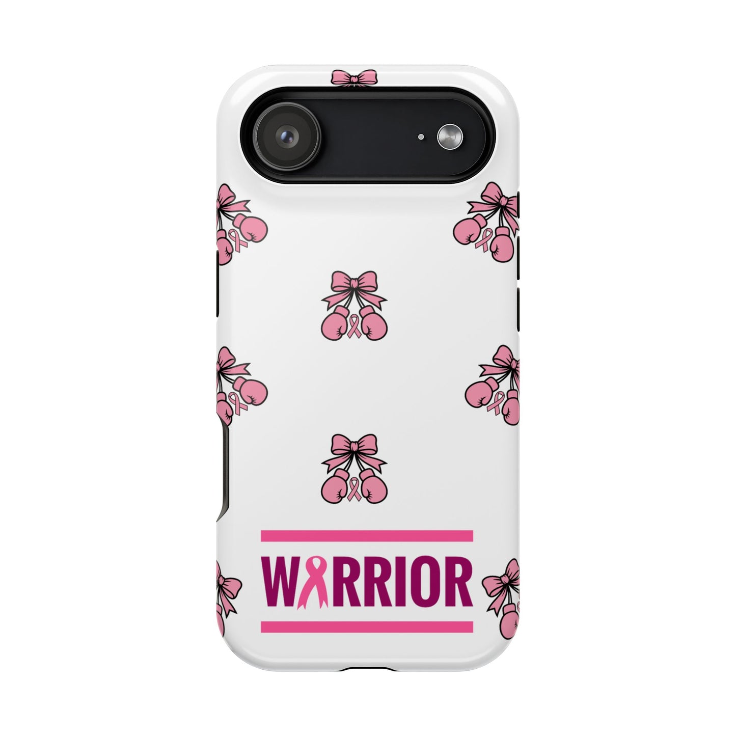 Warrior Bow Pink Magnetic Phone Case, Support Breast Cancer Awareness, Gift for Cancer Fighters for Iphone