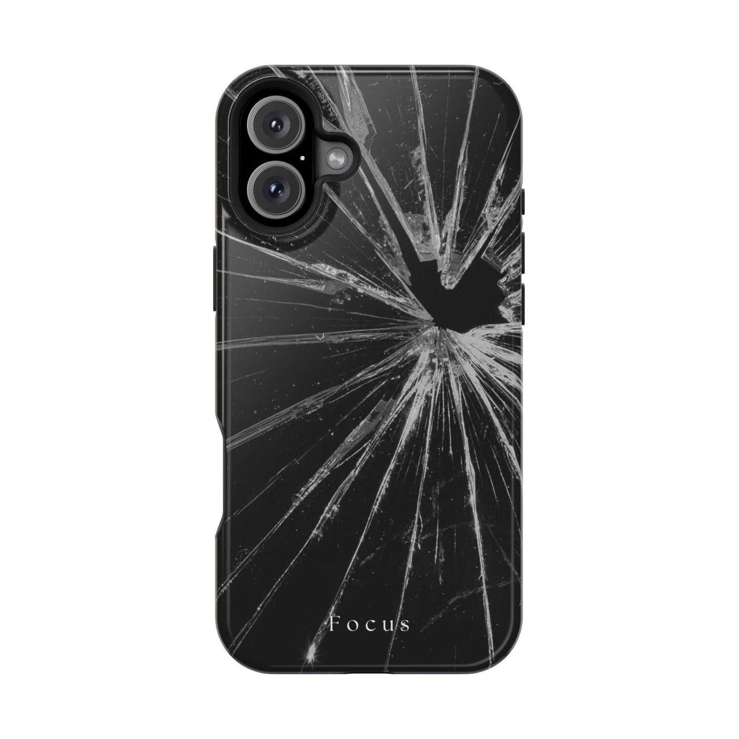 Durable Magnetic FOCUS Broken Glass Stylish Tough Case