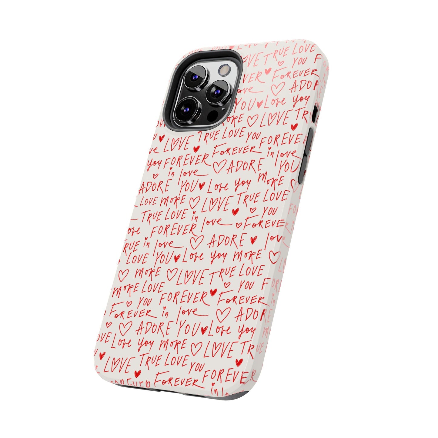 Love Hearts Tough Case for iPhone, Cute Heart Design, Adore You Case, True Love Protection