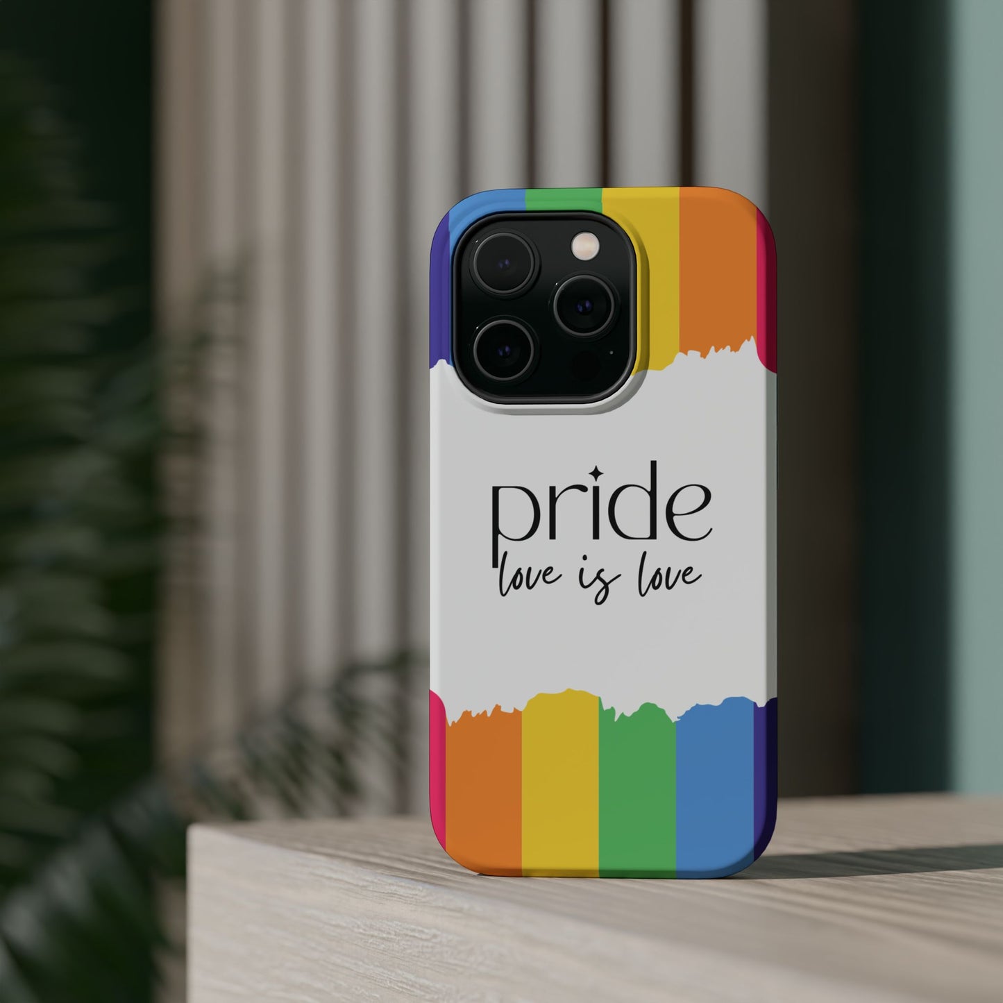 Pride - Love is Love, LGBTQ+, Rainbow Tough Phone Case