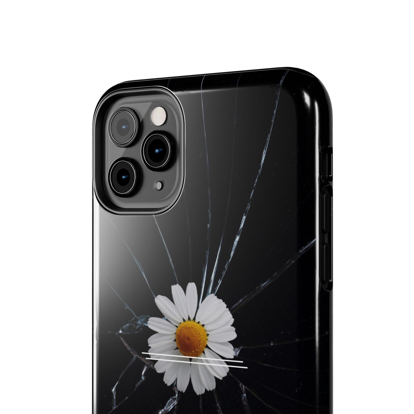 Flawed But Still Worthy Phone Case - Tough Cases, Inspirational Gift, Floral Design, Self-Love