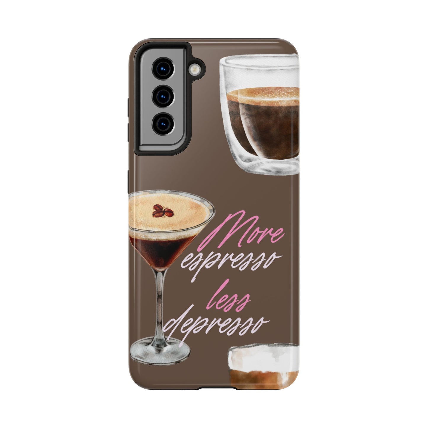 Stylish Coffee Phone Case, Espresso Lovers Gift, Cute Tough Case, Coffee Aesthetic, Phone Accessory for Baristas