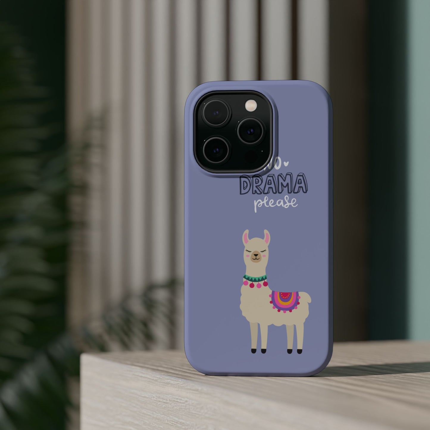 Cute Llama - No Drama MAGNETIC Tough Phone Case
