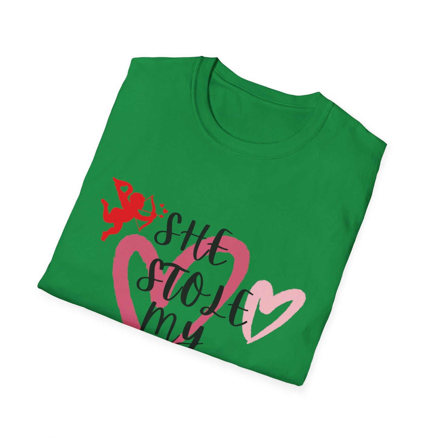 SHe Stole My Heart Unisex T-Shirt - Cute Valentine’s Day Couple Shift