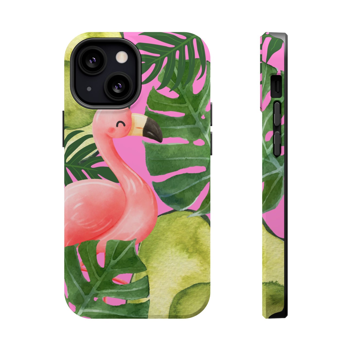 Tropical Flamingo, Cute, Summer Vibes MAGNETIC Tough Phone Case