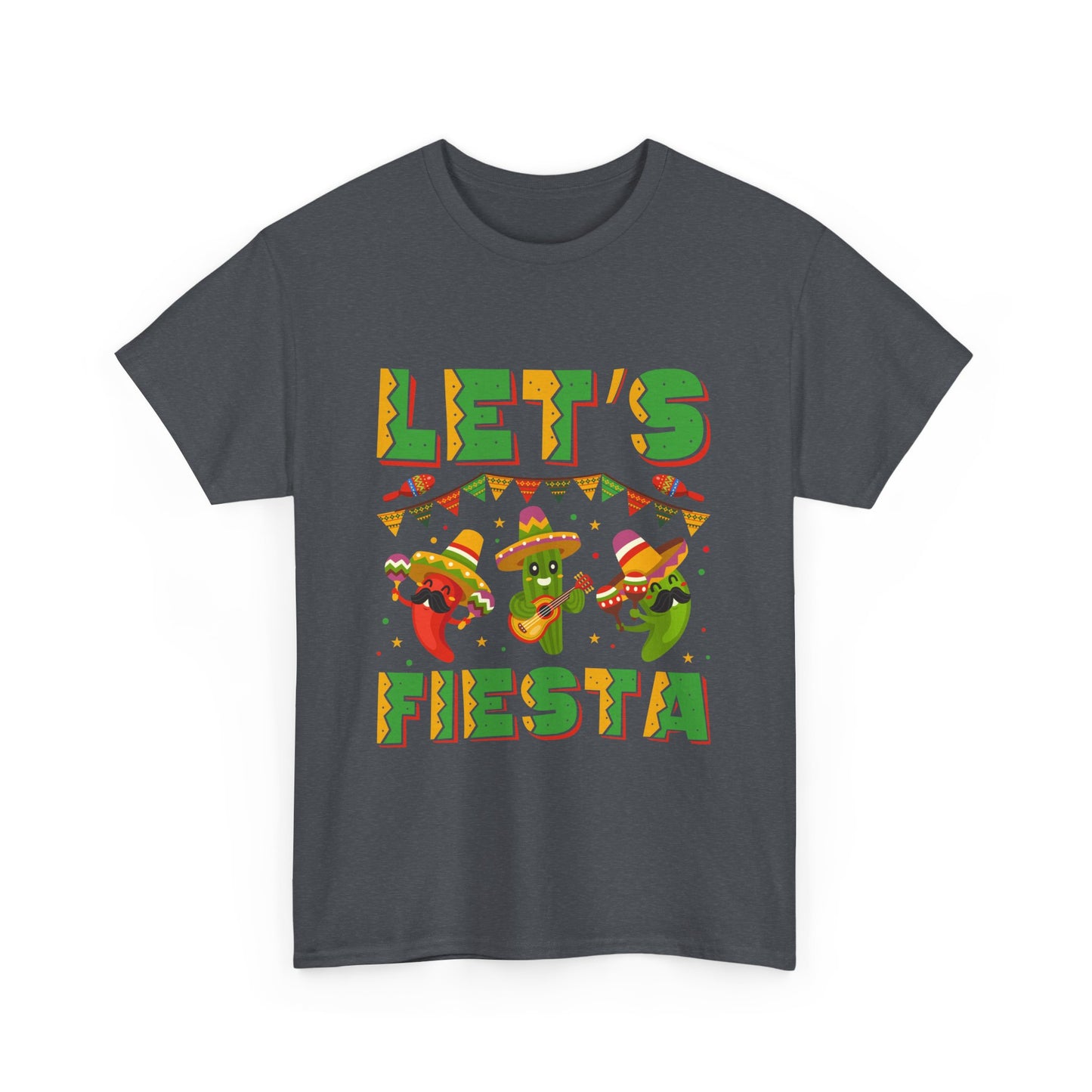 Let's Fiesta Unisex Heavy Cotton Tee - Fun Party Shirt for Celebrations