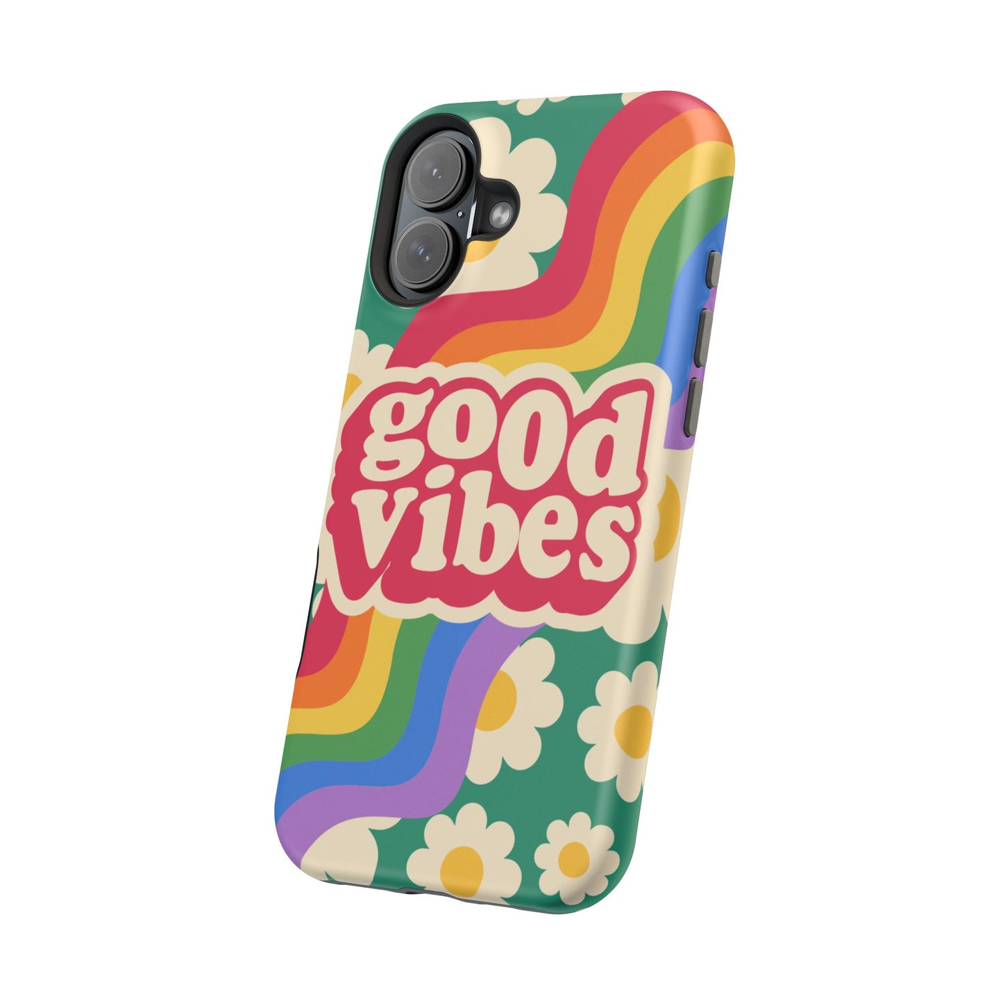 Good Vibes MAGNETIC Tough Phone Cases, Colorful, Cheerful Phone Protection, Gifts for Friends