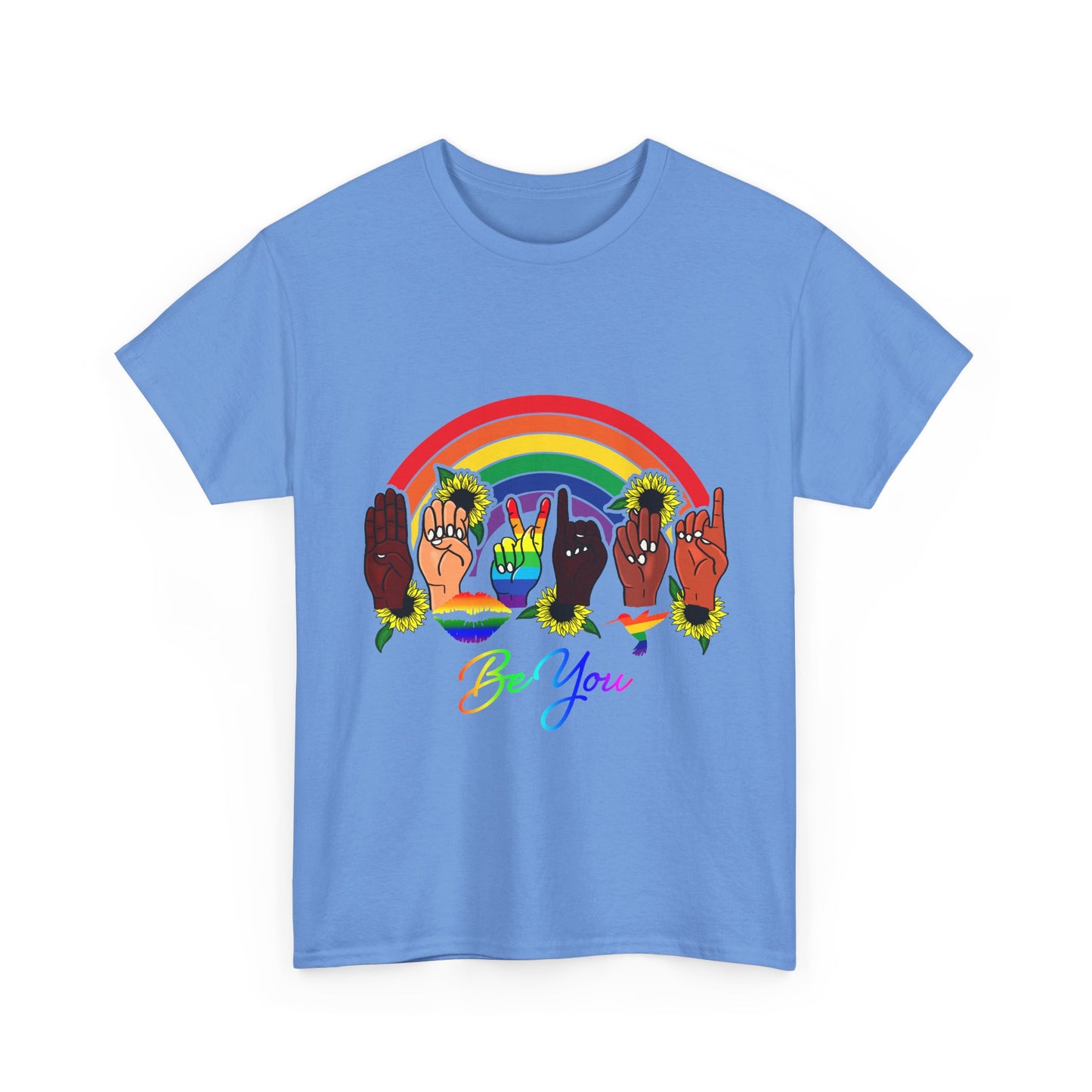 Be You Rainbow Hands Unisex Cotton Tee