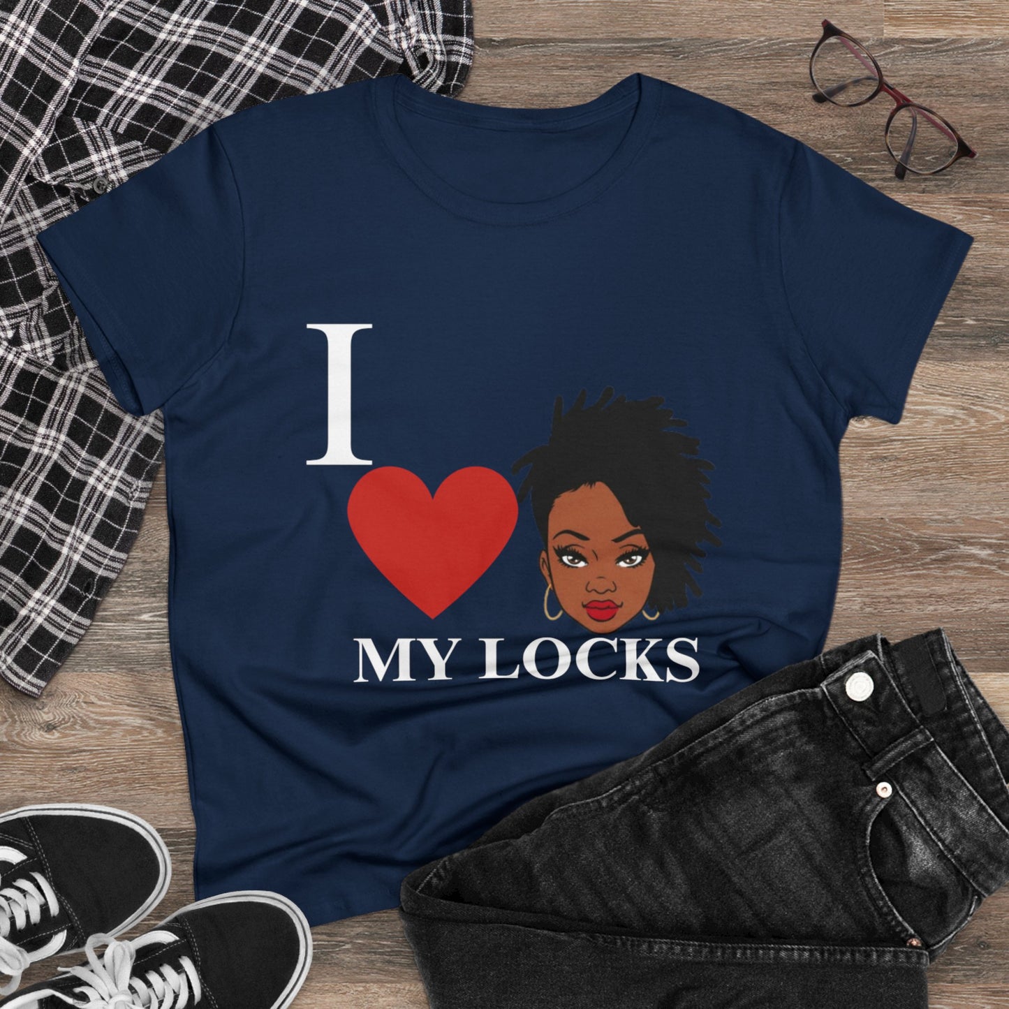 Women's Cotton Tee - Natural Hair Celebration Tee - Celebrate Natural Hair