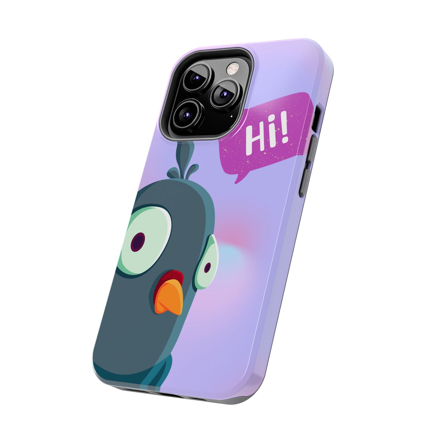 Colorful Cartoon Bird Tough Phone Case - Say Hi!