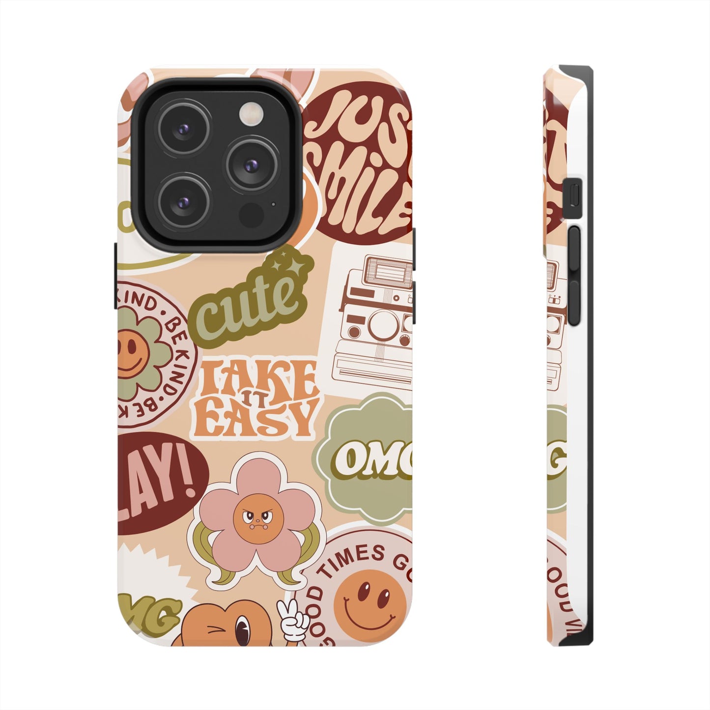 Vibrant, Positive Affirmation Sticker Phone Cases, Cute for Teens, Fun Ideas, Everyday Use