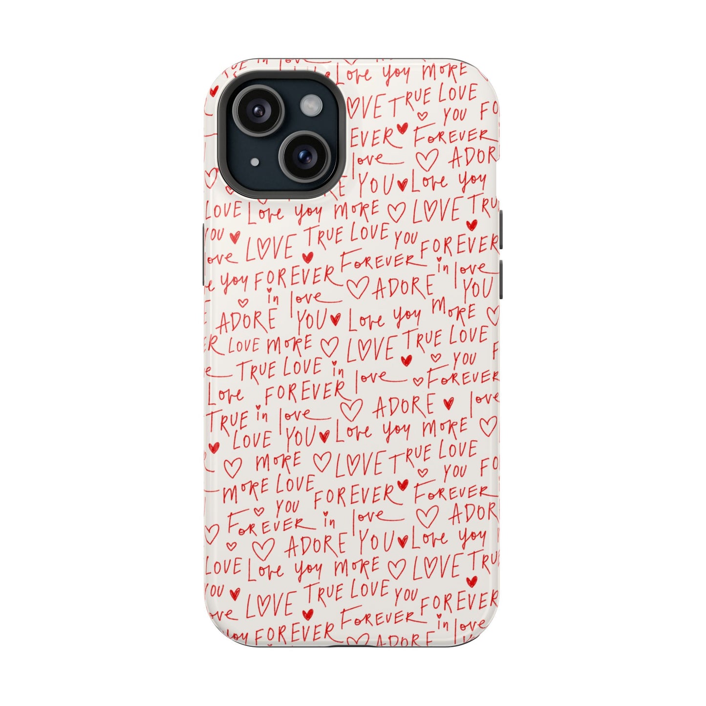 Love Hearts MAGNETIC Tough Case for iPhone, Cute Heart Design, Adore You Case, True Love Protection