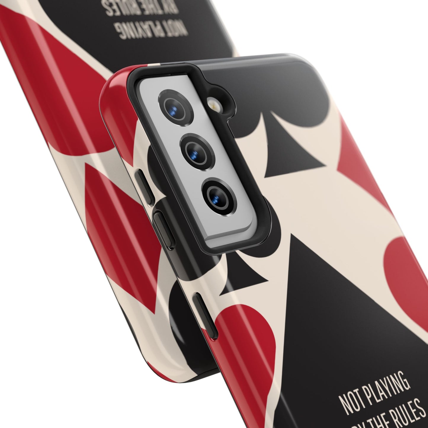 Bold Playing Card Tough Phone Case - Not Playing by the Rules