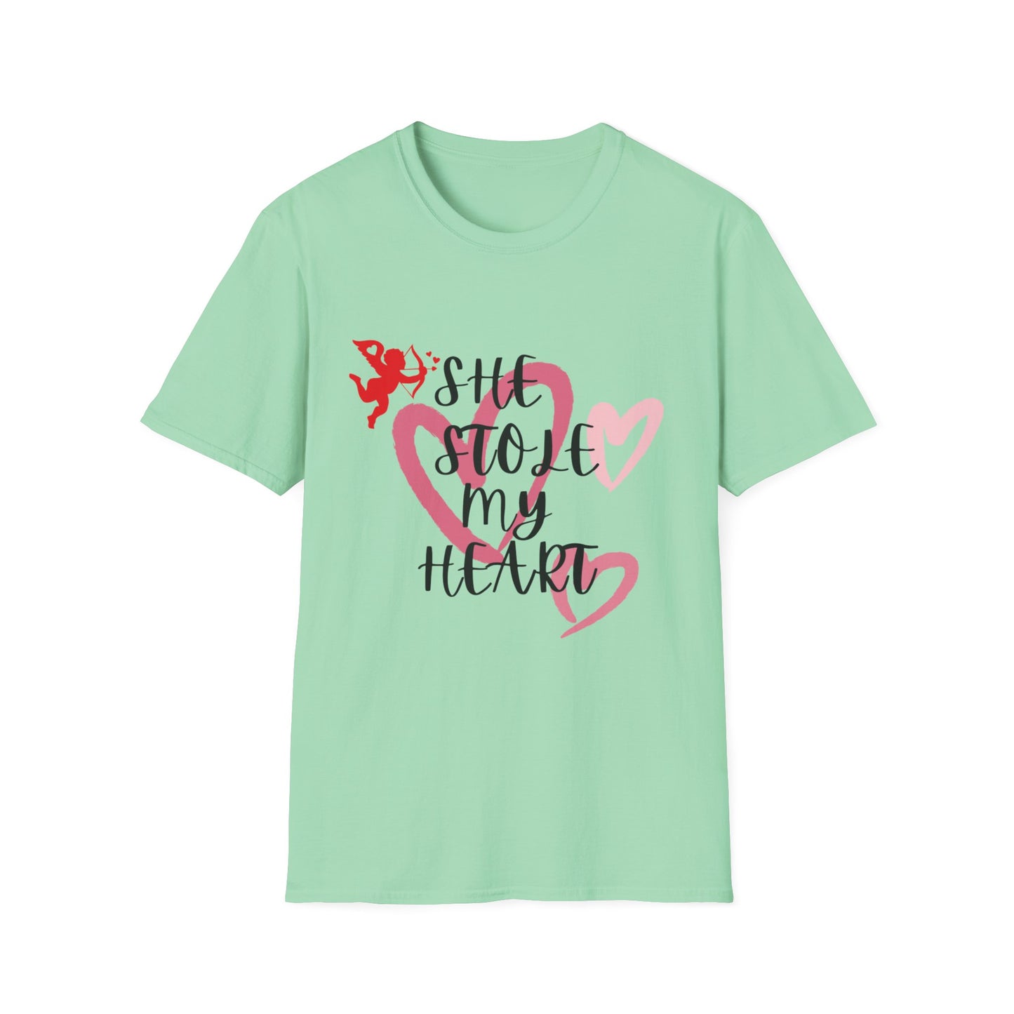 SHe Stole My Heart Unisex T-Shirt - Cute Valentine’s Day Couple Shift