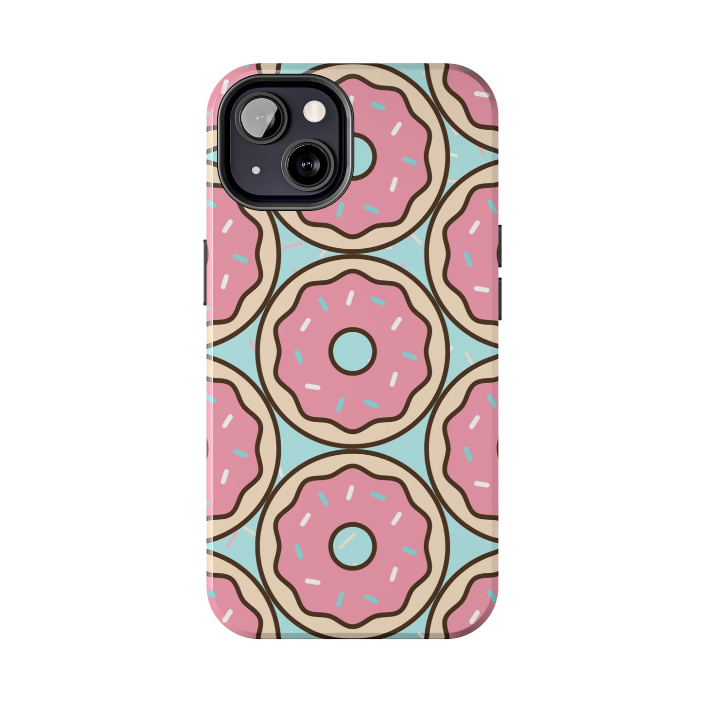 Cute Donut Pattern Tough Phone Case