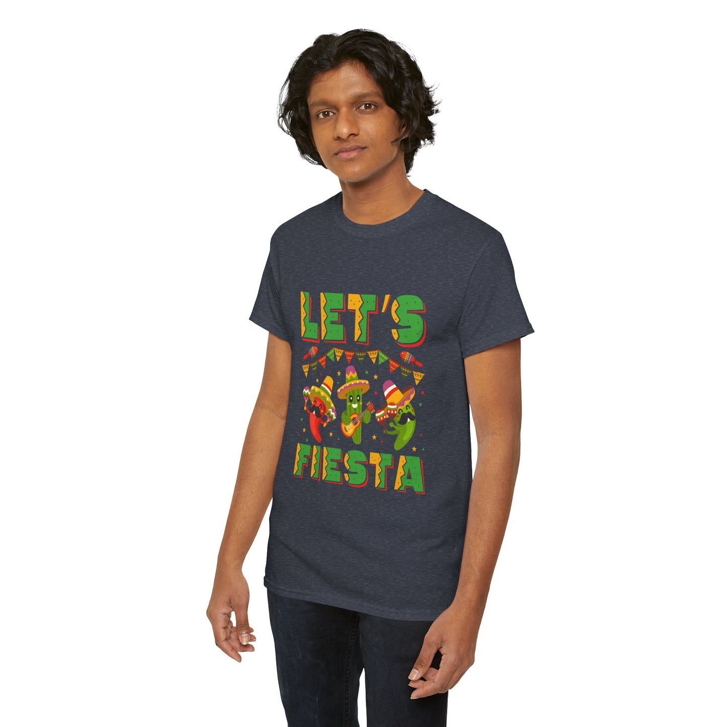 Let's Fiesta Unisex Heavy Cotton Tee - Fun Party Shirt for Celebrations