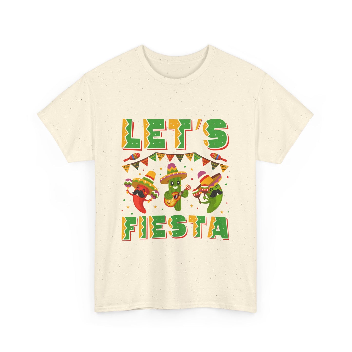 Let's Fiesta Unisex Heavy Cotton Tee - Fun Party Shirt for Celebrations