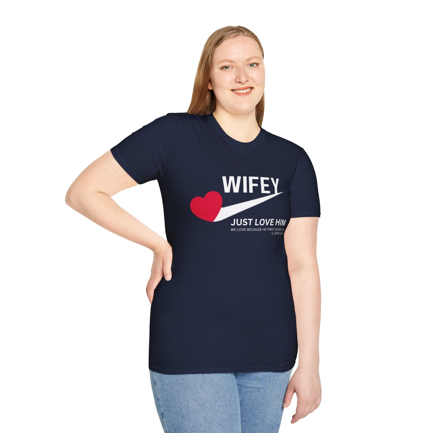 Wifey Just Love Him T-Shirt for Anniversaries & Valentine’s Day