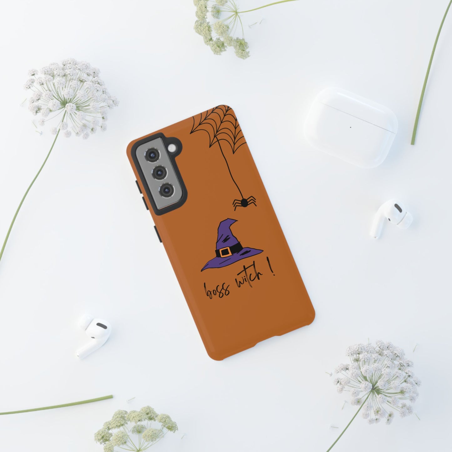 Halloween Phone Case, Boss Witch Phone Cover, Spooky Witch Design, Phone Accessory, Gift for Her, Autumn Decor, Witchy Aesthetic