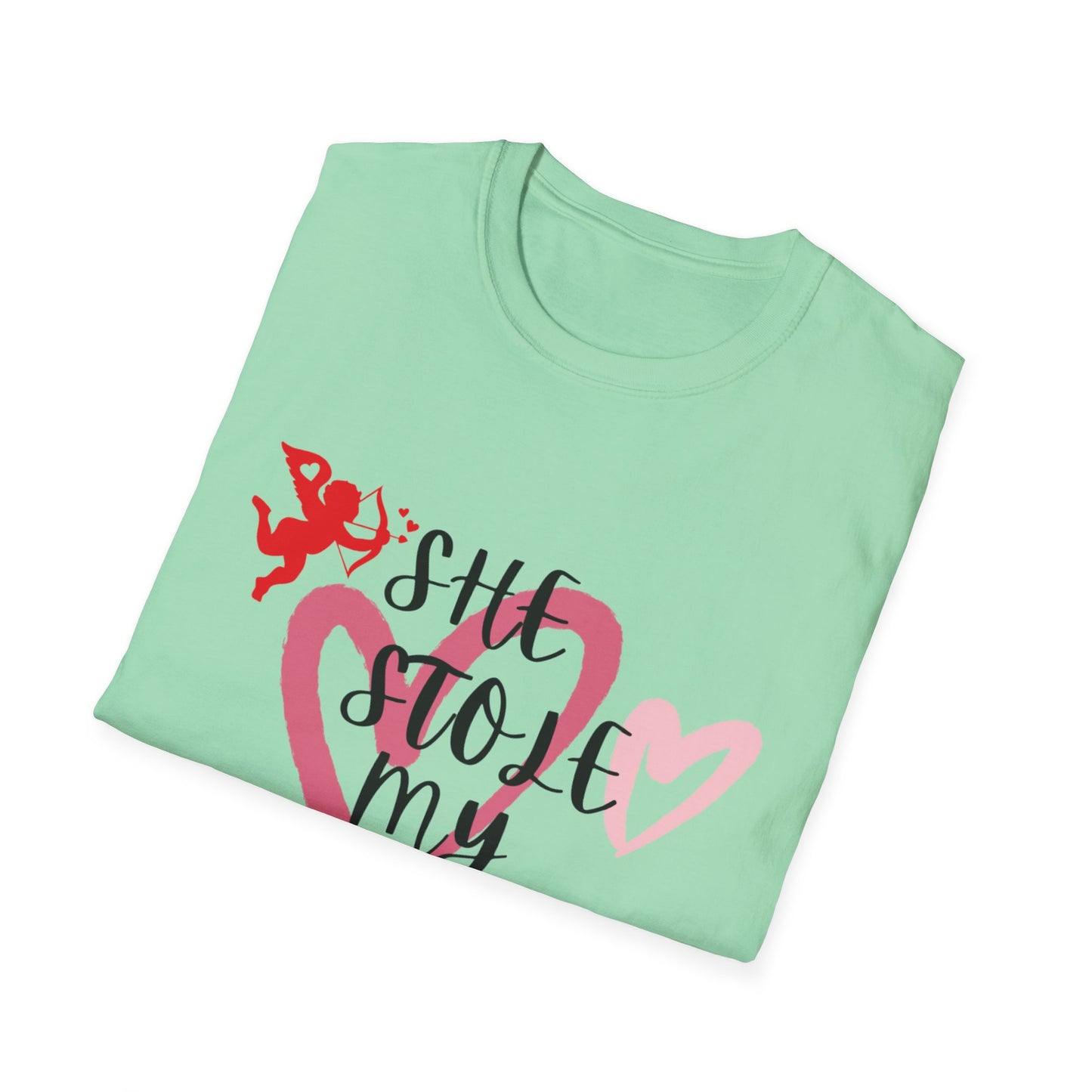 SHe Stole My Heart Unisex T-Shirt - Cute Valentine’s Day Couple Shift