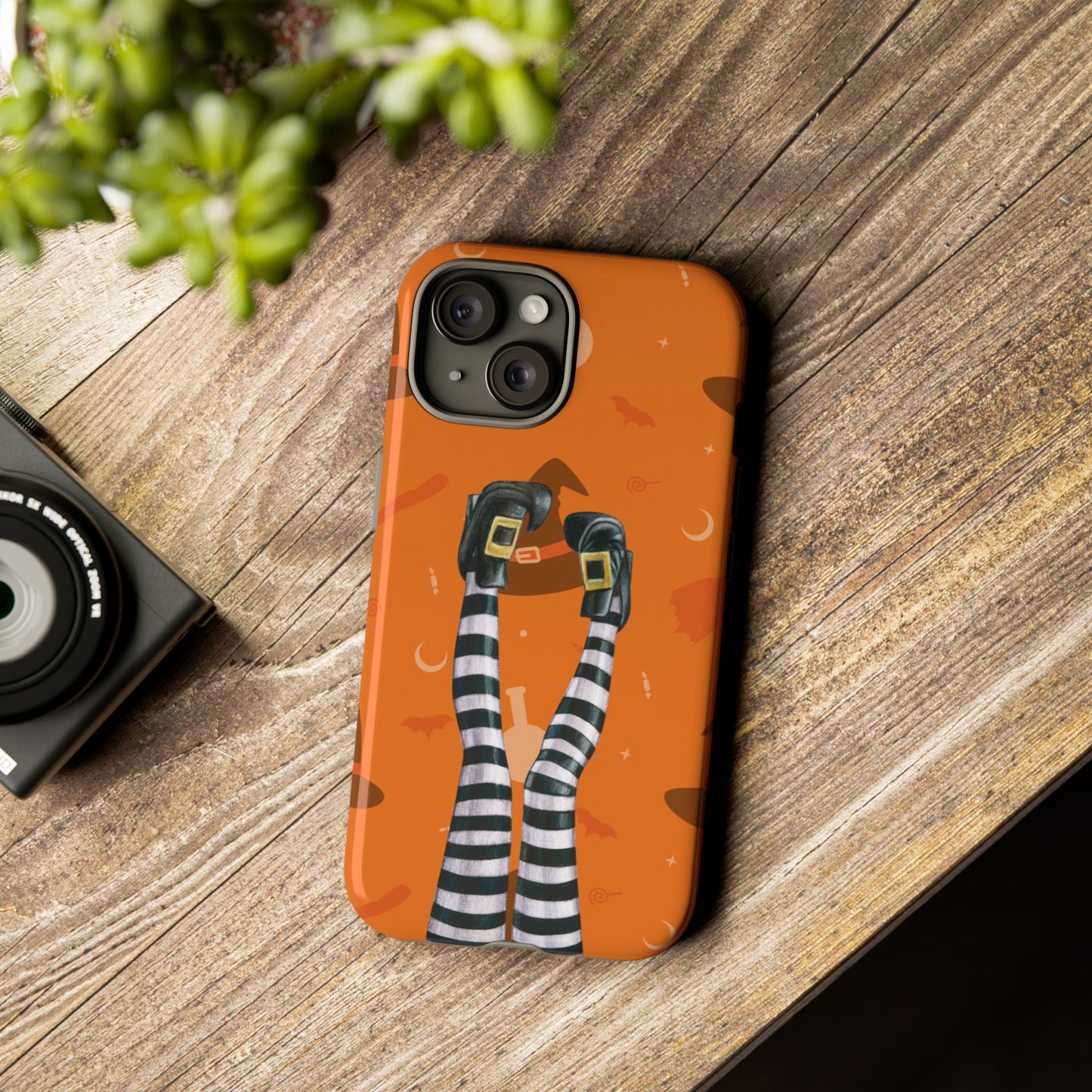 Halloween Phone Case, Spooky Design, Witch Legs for Iphone