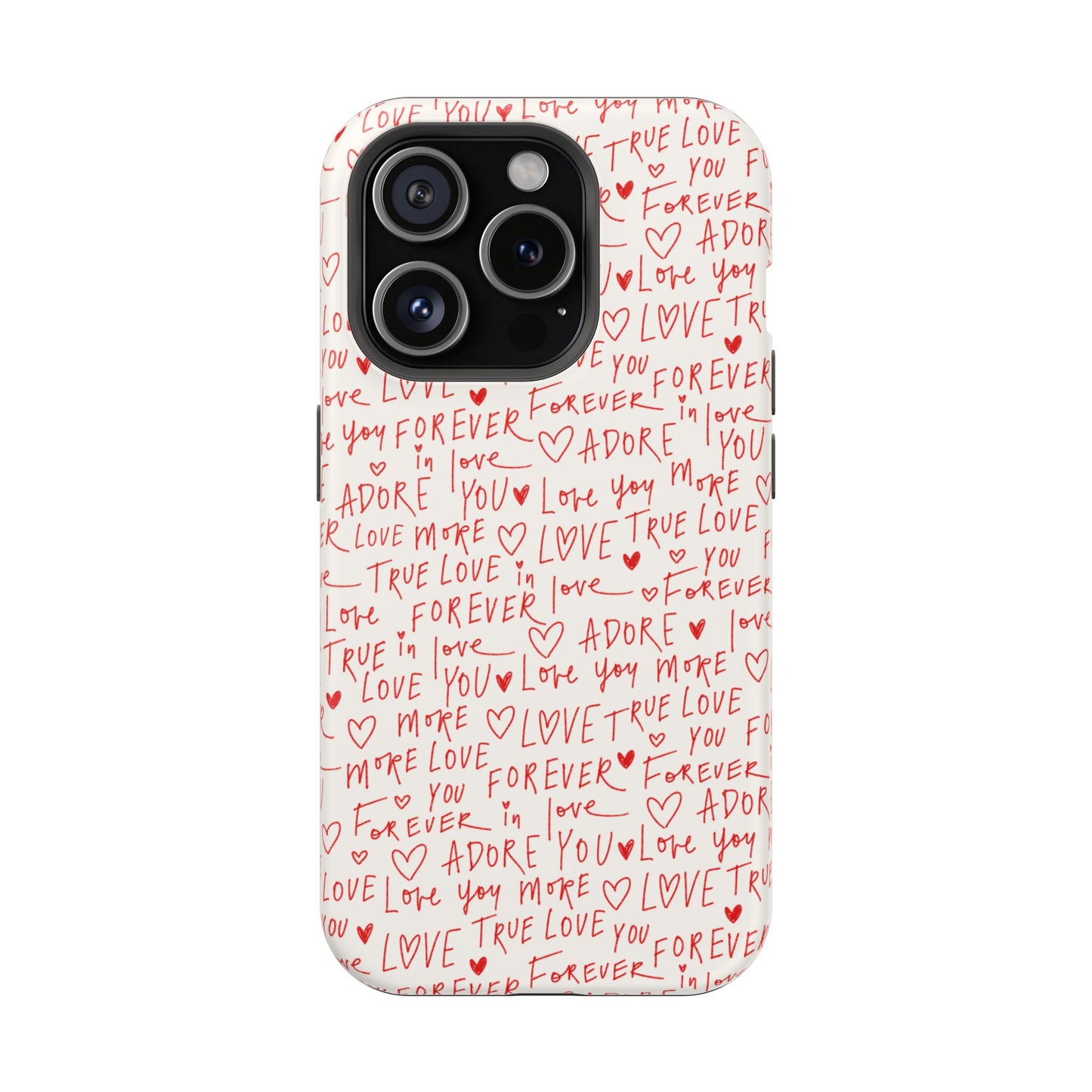 Love Hearts MAGNETIC Tough Case for iPhone, Cute Heart Design, Adore You Case, True Love Protection