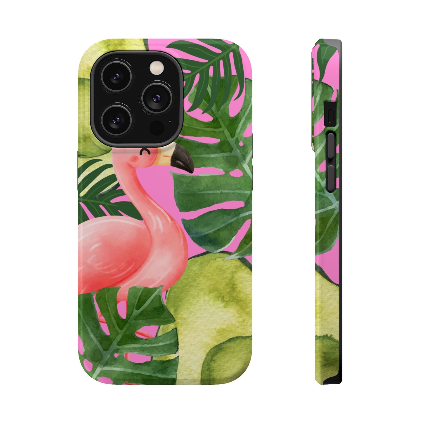Tropical Flamingo, Cute, Summer Vibes MAGNETIC Tough Phone Case