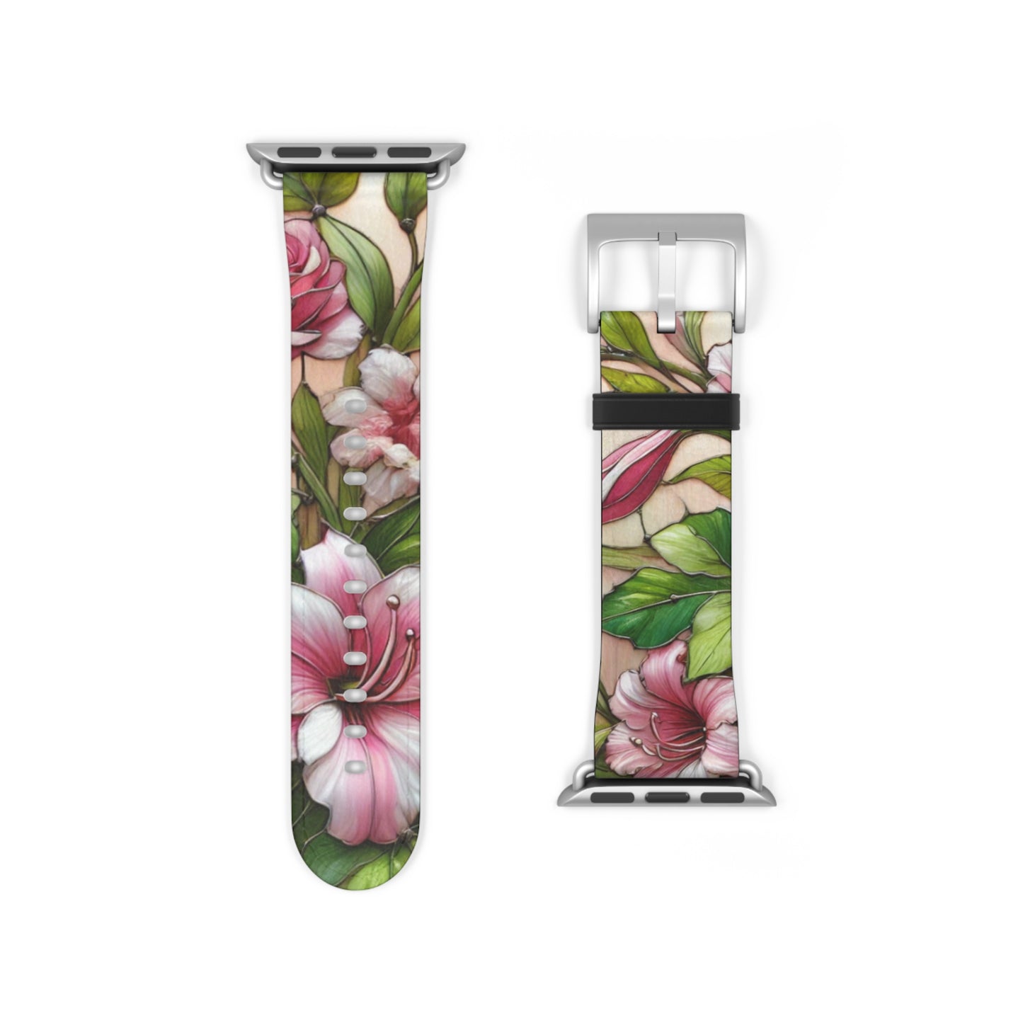Floral Watch Band - Vibrant Bloom Design for Smartwatches