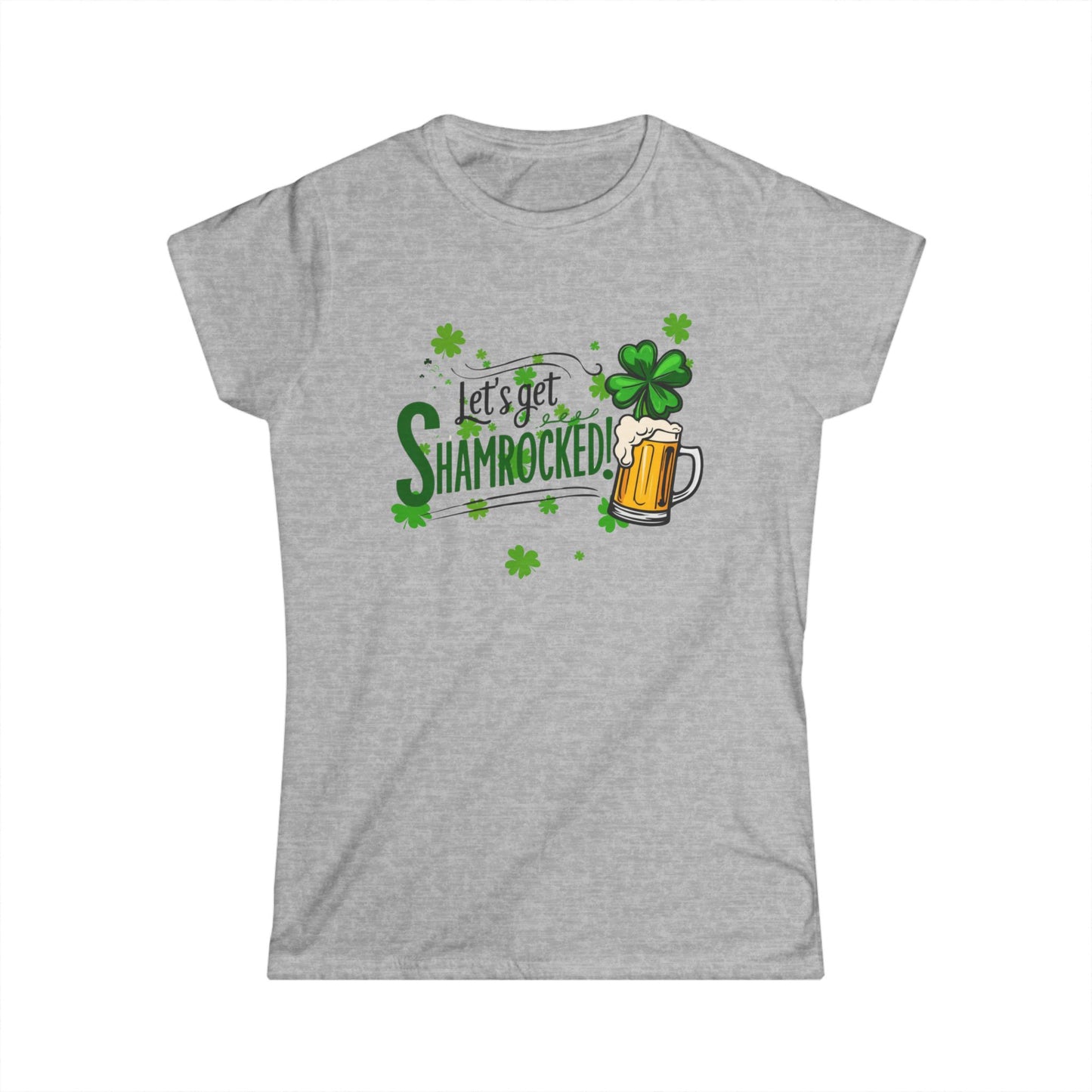 Women’s St. Patrick's Day Tee - "Let's Get Shamrocked!"