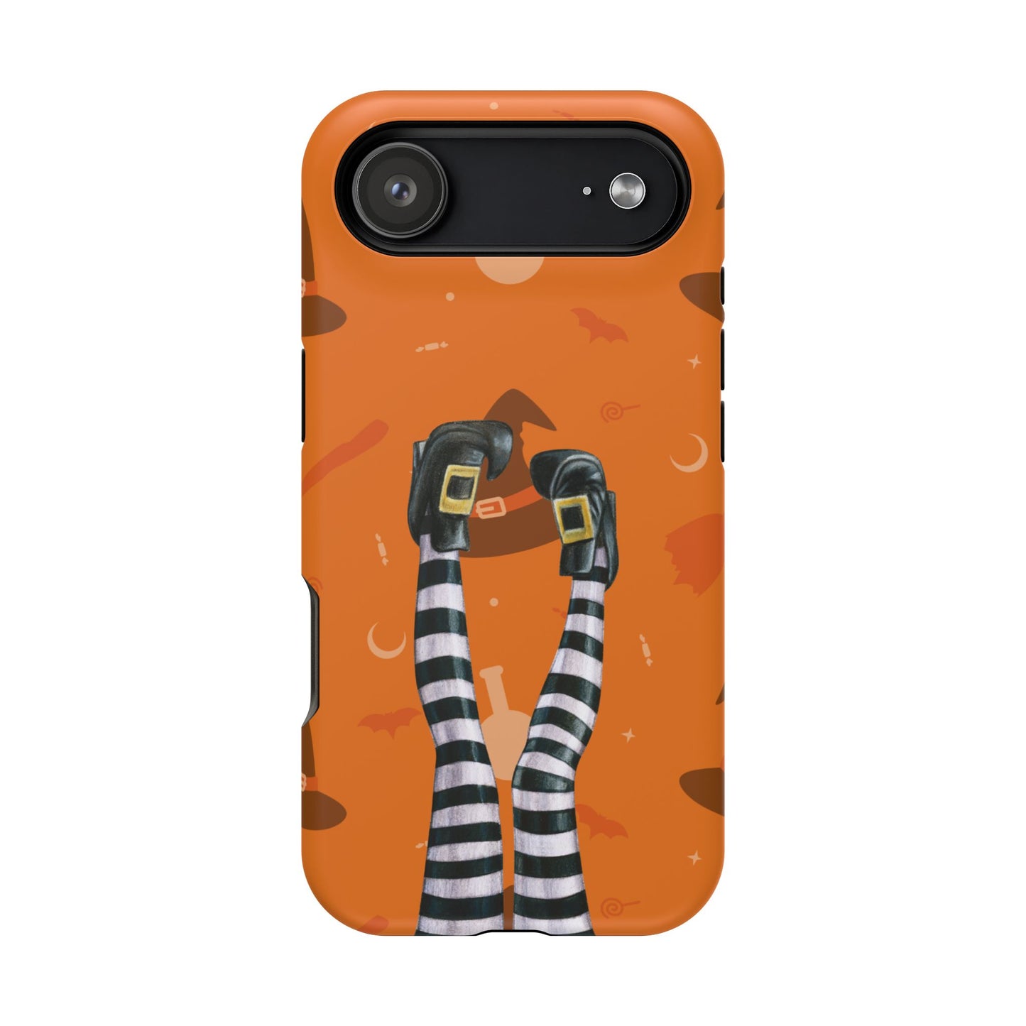 Halloween Magnetic Phone Case, Spooky Design, Witch Legs for Iphone