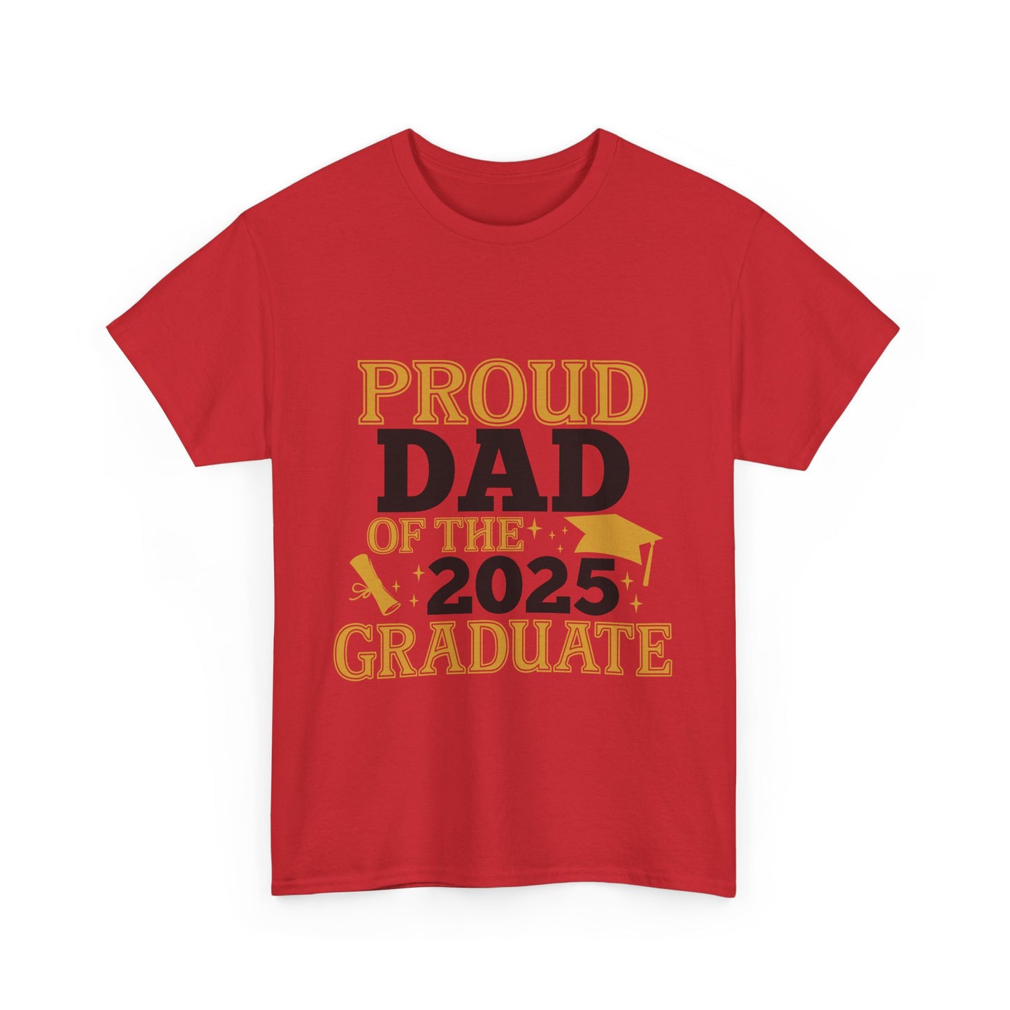 Proud Dad of the 2025 Graduate Tee - Unisex Cotton Shirt for Graduation Celebrations