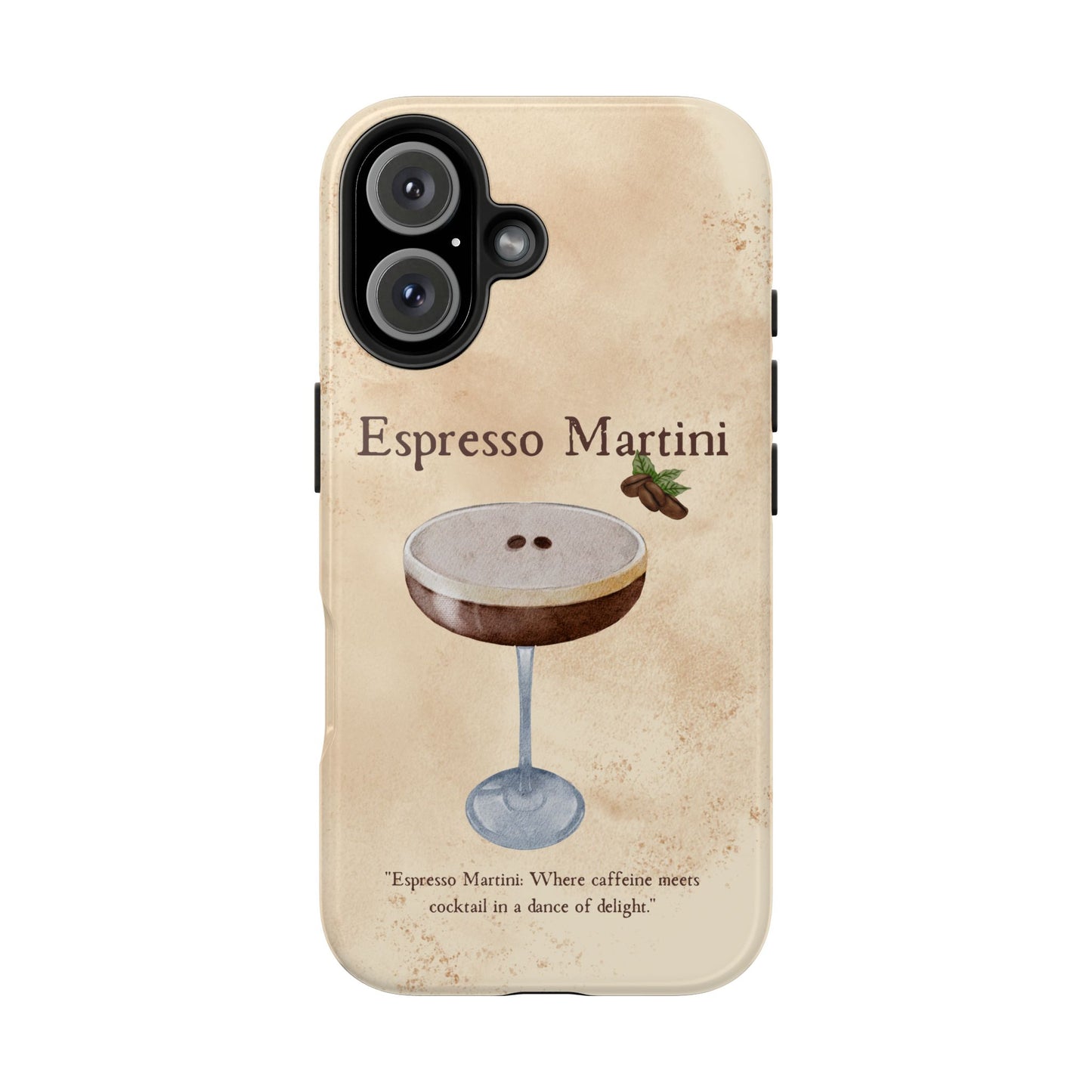 Espresso Martini Tough Phone Cases | Stylish Drink Design | Unique Gift for Cocktail Lovers | Perfect for Any Occasion