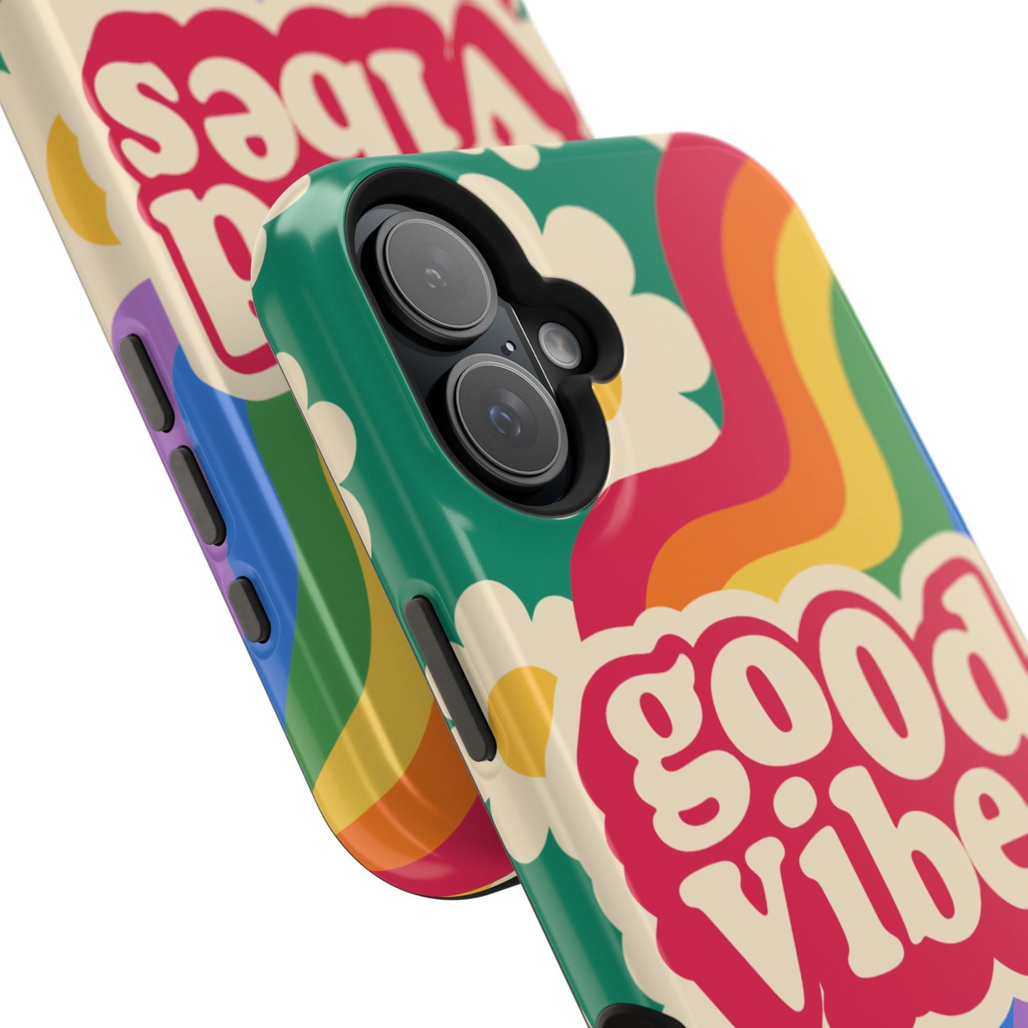 Good Vibes MAGNETIC Tough Phone Cases, Colorful, Cheerful Phone Protection, Gifts for Friends