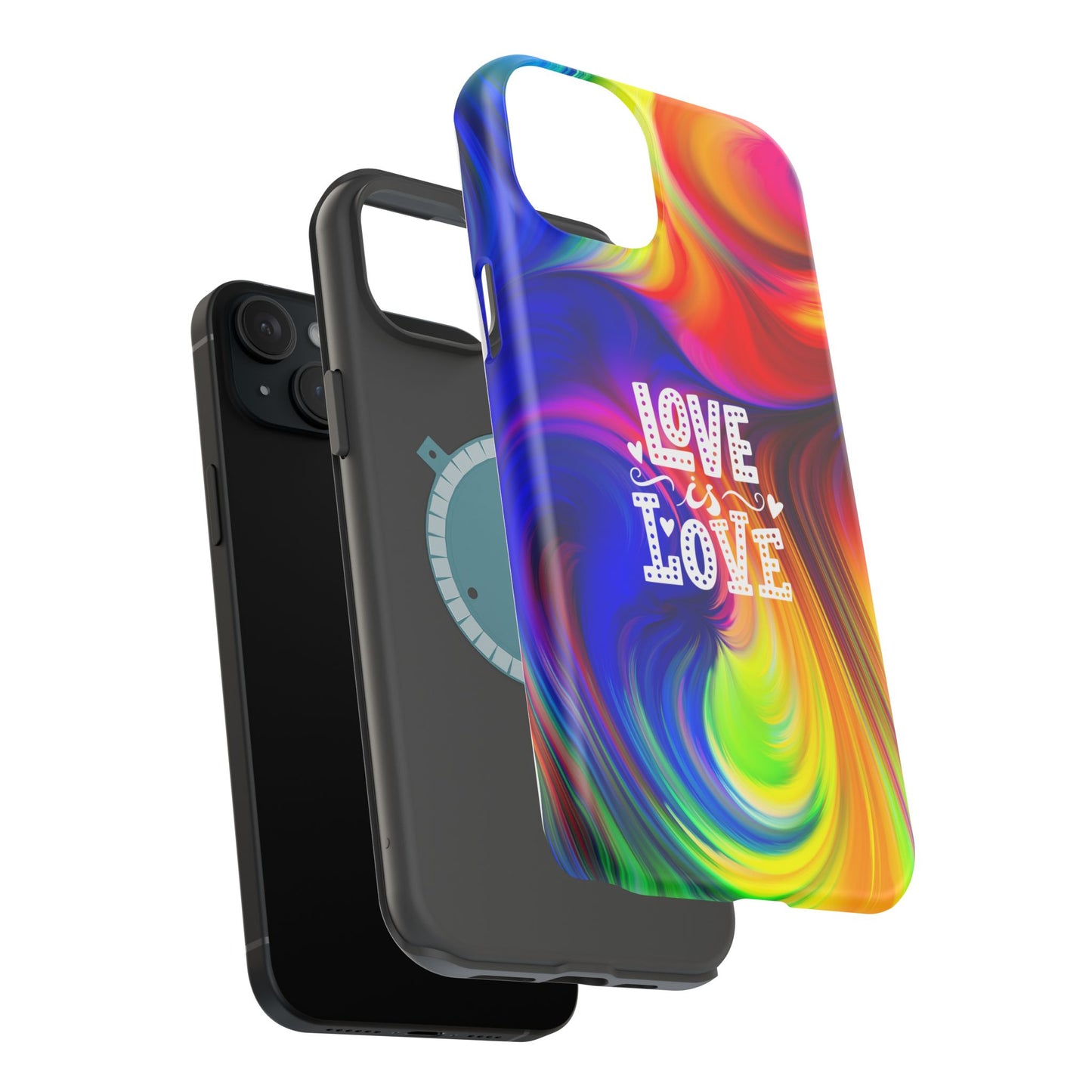 LOVE IS LOVE Colorful Love, Pride Tough Phone Case