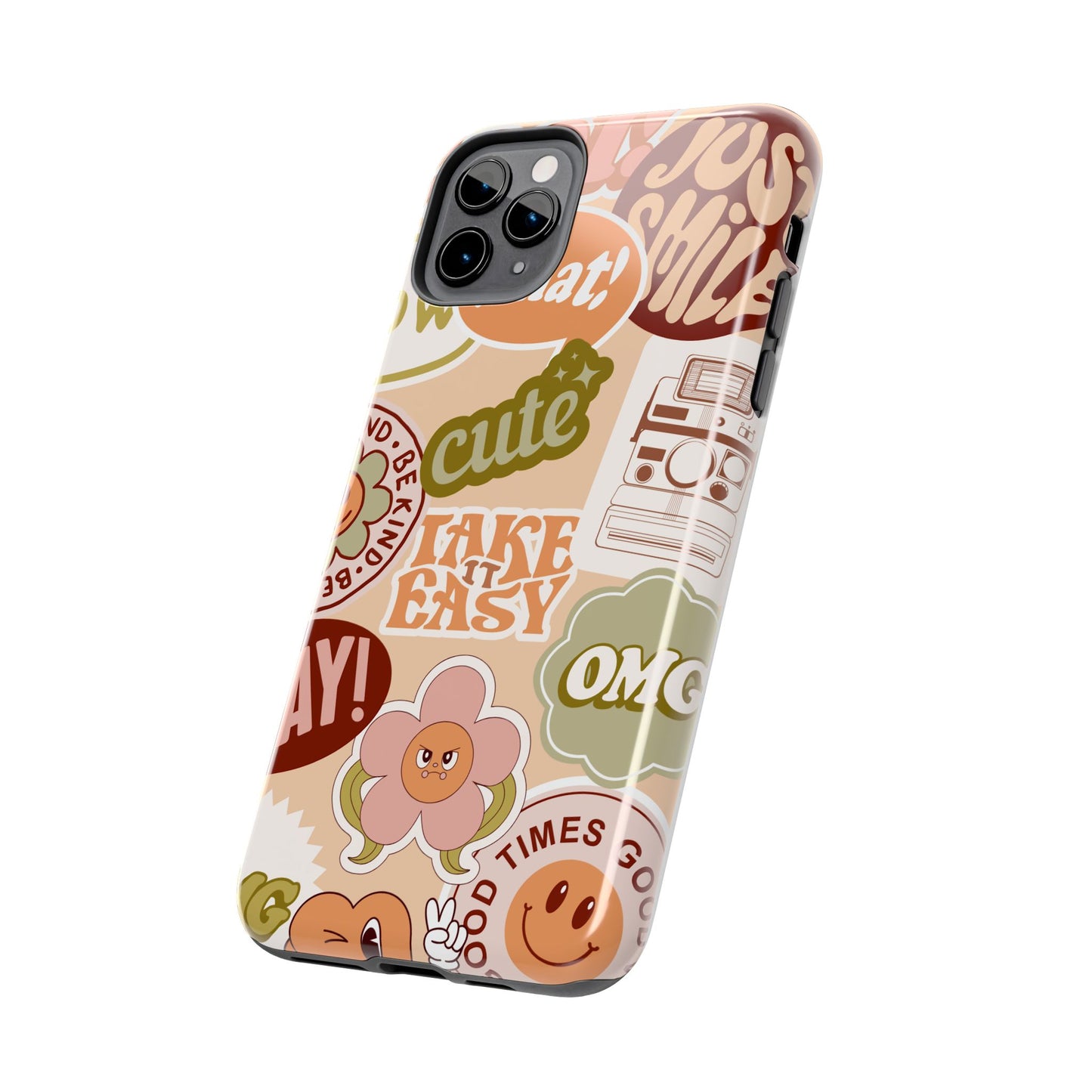 Vibrant, Positive Affirmation Sticker Phone Cases, Cute for Teens, Fun Ideas, Everyday Use