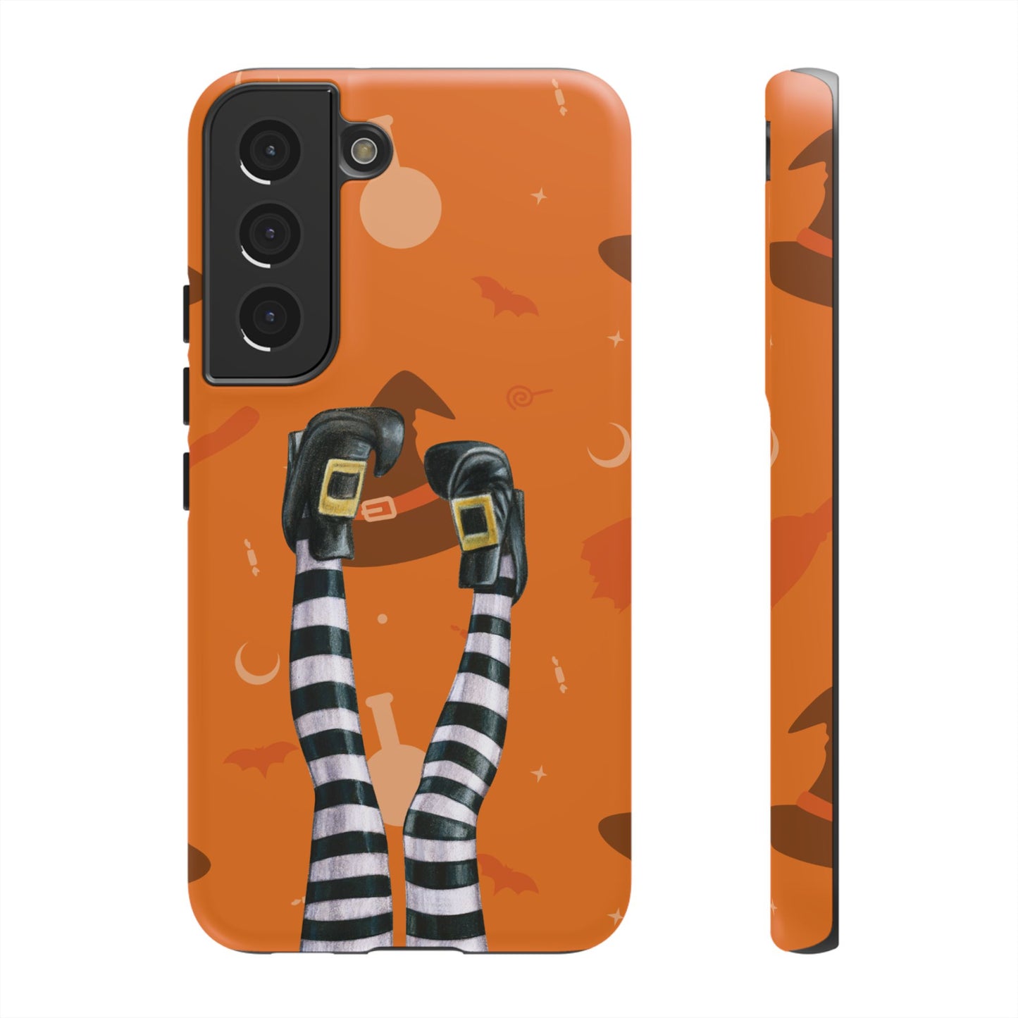 Halloween Phone Case, Spooky Design, Witch Legs for Samsung