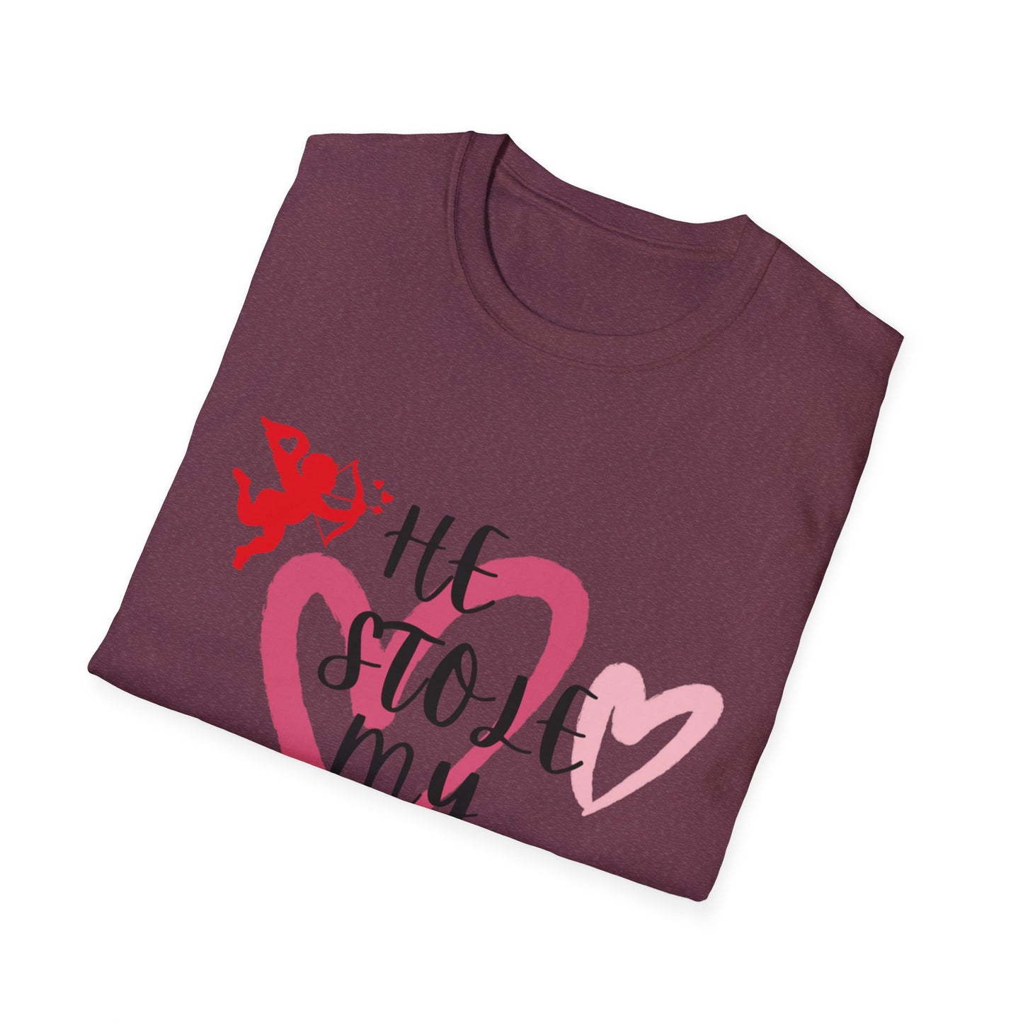 He Stole My Heart Unisex T-Shirt - Cute Valentine’s Day Couple Shift