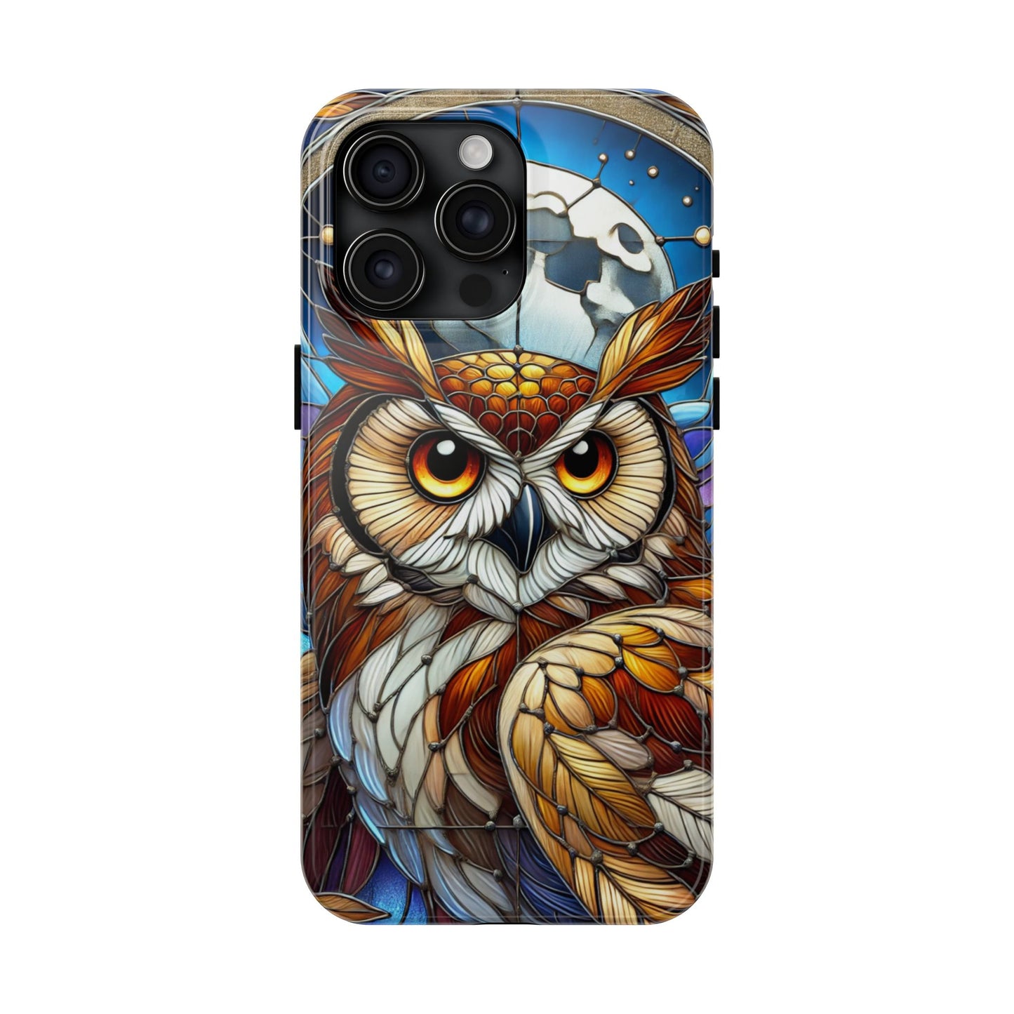 IPhone Case - Owl Stained Glass Design - Durable Protection