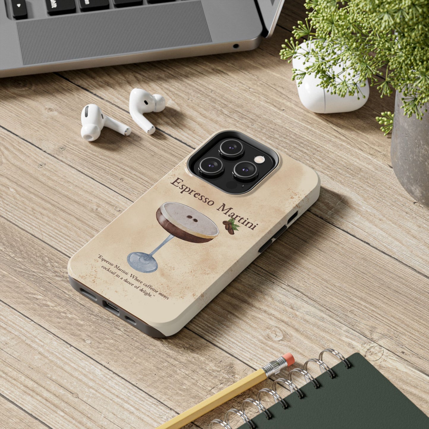 Espresso Martini Tough Phone Cases | Stylish Drink Design | Unique Gift for Cocktail Lovers | Perfect for Any Occasion