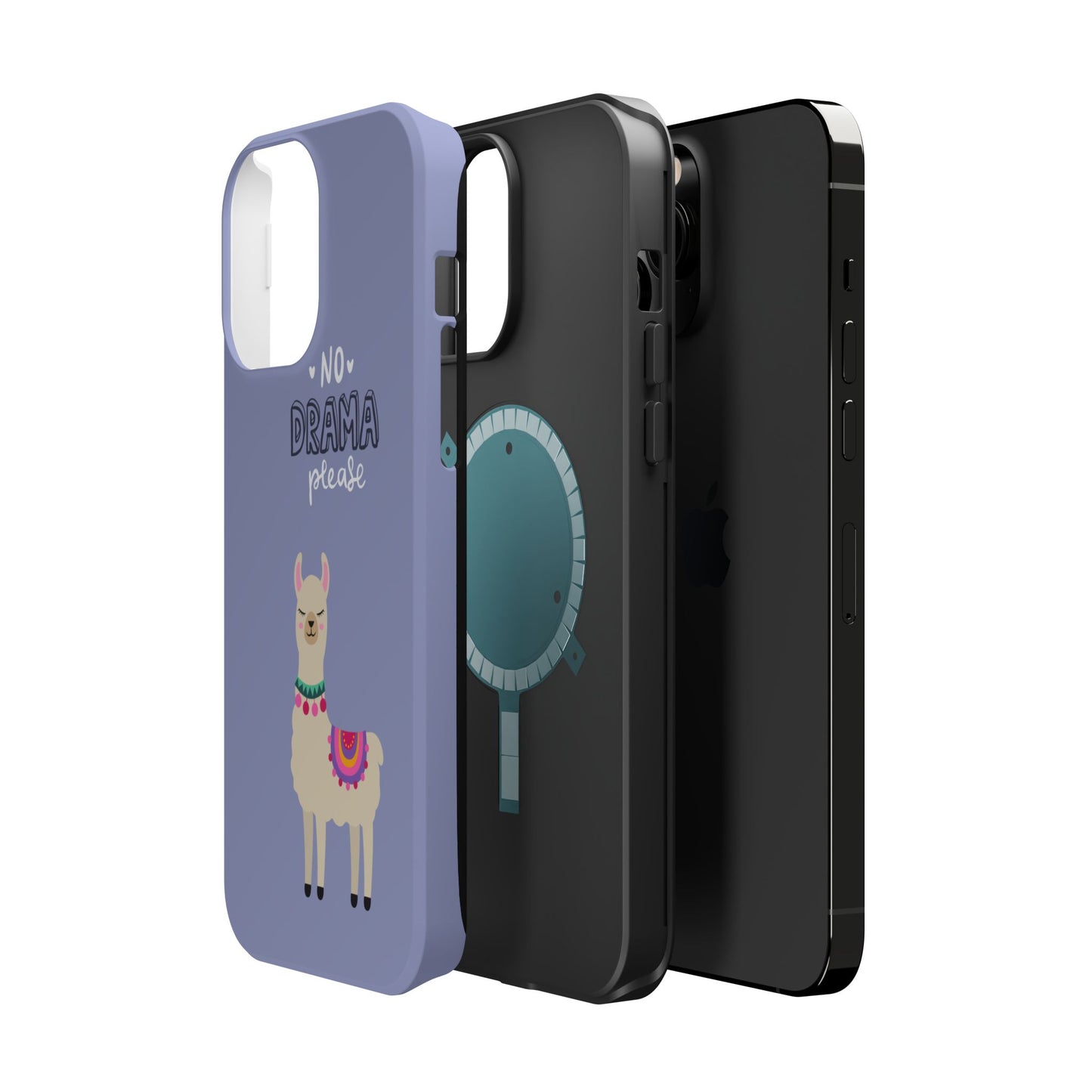 Cute Llama - No Drama MAGNETIC Tough Phone Case
